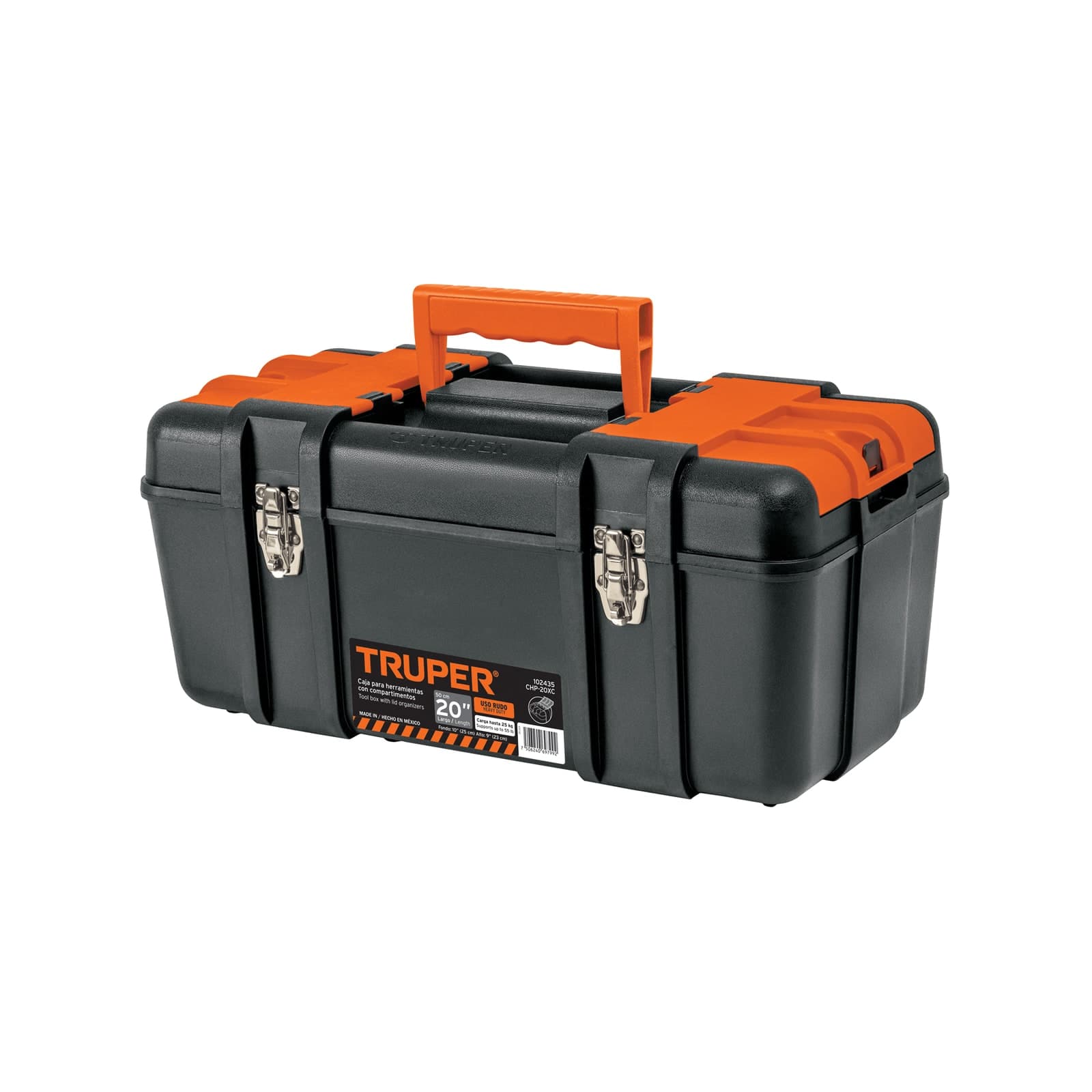 Caja P/Herramientas C/Compartimentos 20" Broches Metalicos CHP-20XC Truper