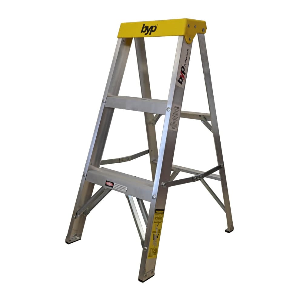 Escalera Tijera 2 Peldaños Aluminio 0.92 M 175 KG Tipo II ETA32 BYP