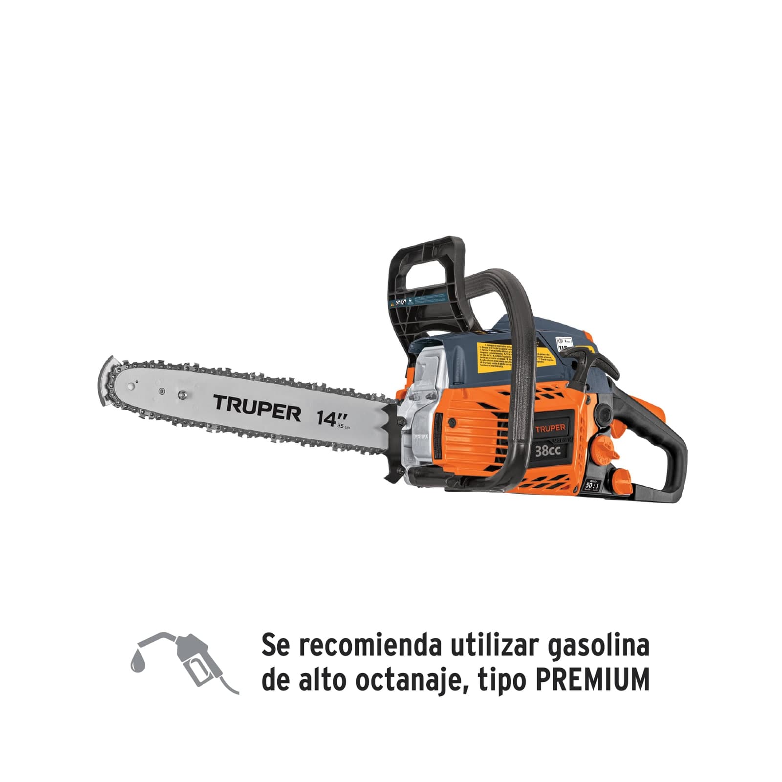 Motosierra a Gasolina 14" Motor 38 CC MOT-3814 Truper