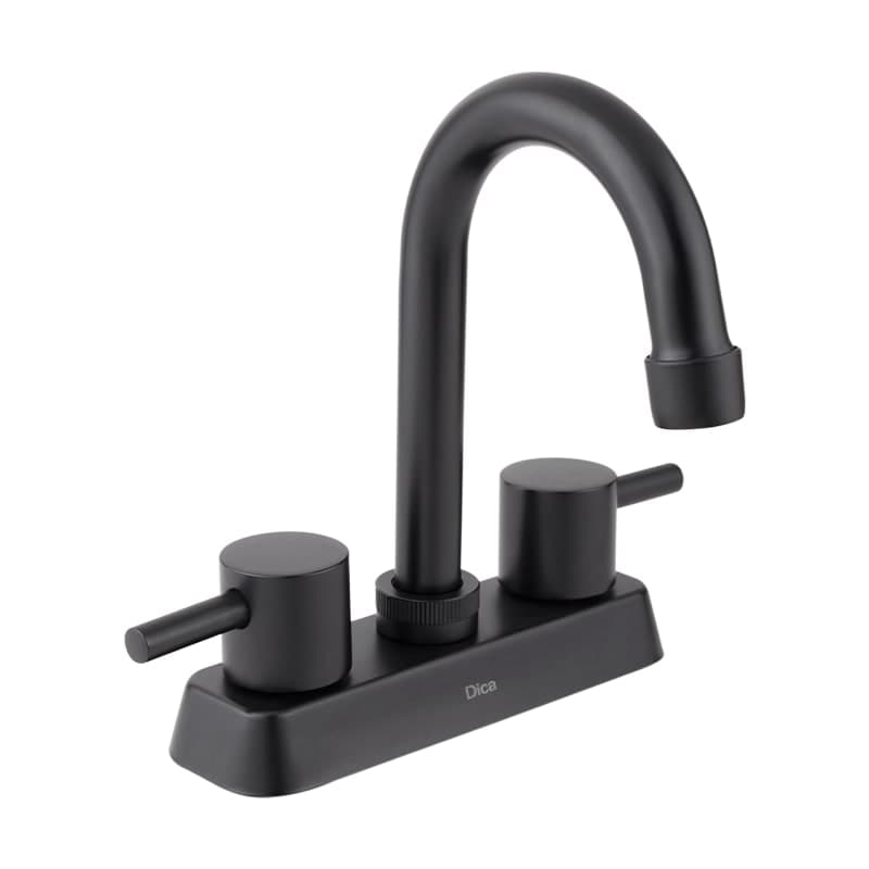 Mezcladora Lavabo Tipo Bar 4" Negro Mate 4066.2 Dica