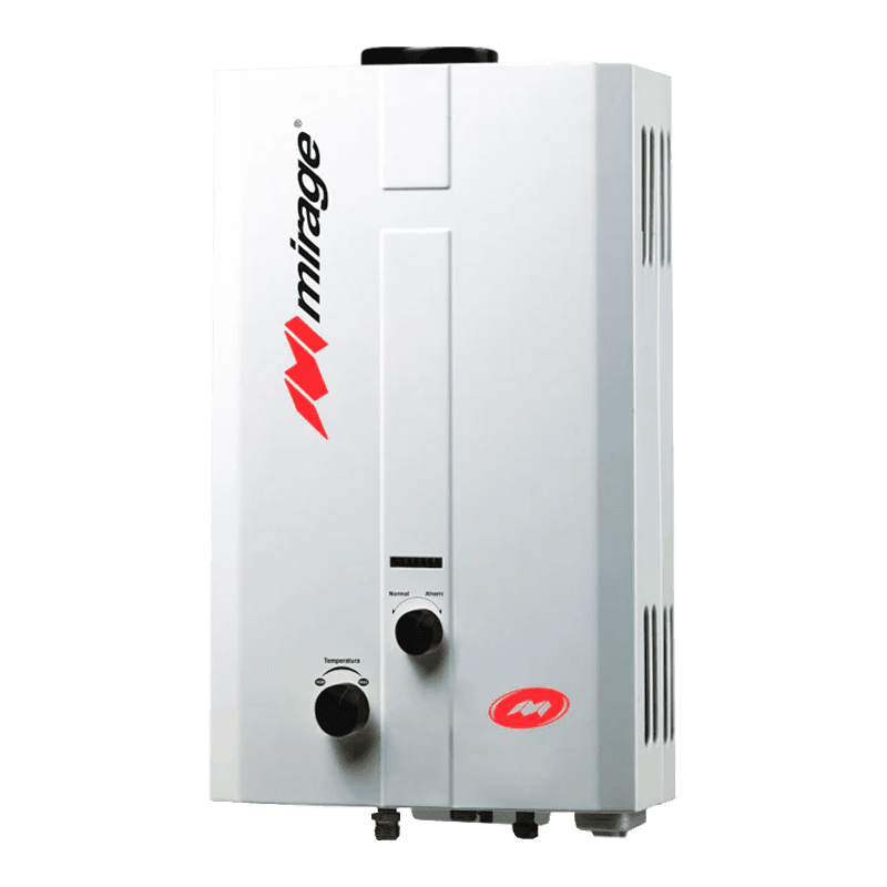 Boiler Paso Instantaneo 06 LT Gas LP 1 Servicio Serie Flux Blanco MBF06ED Mirage