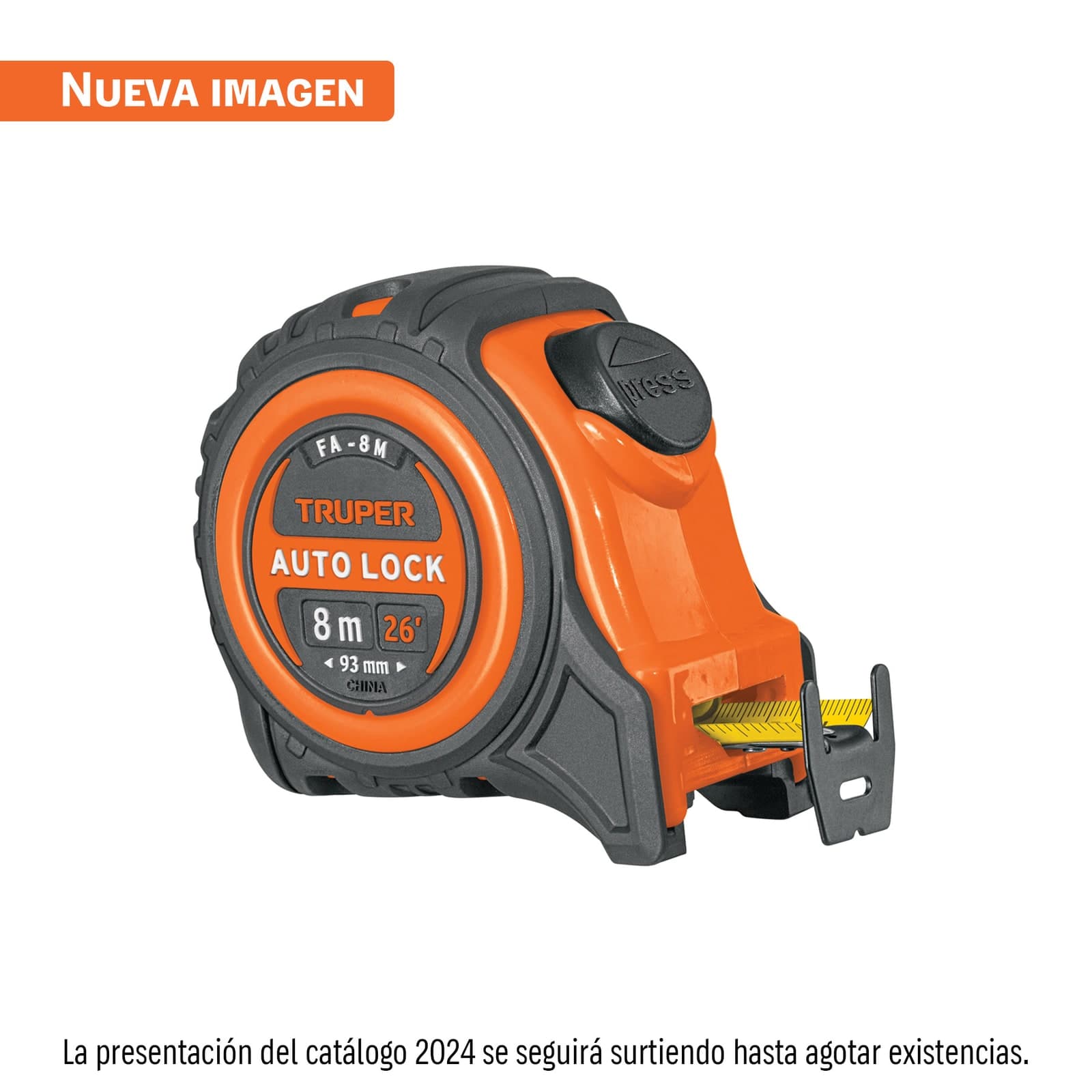 Flexometro Auto Lock 8M FA-8M Truper