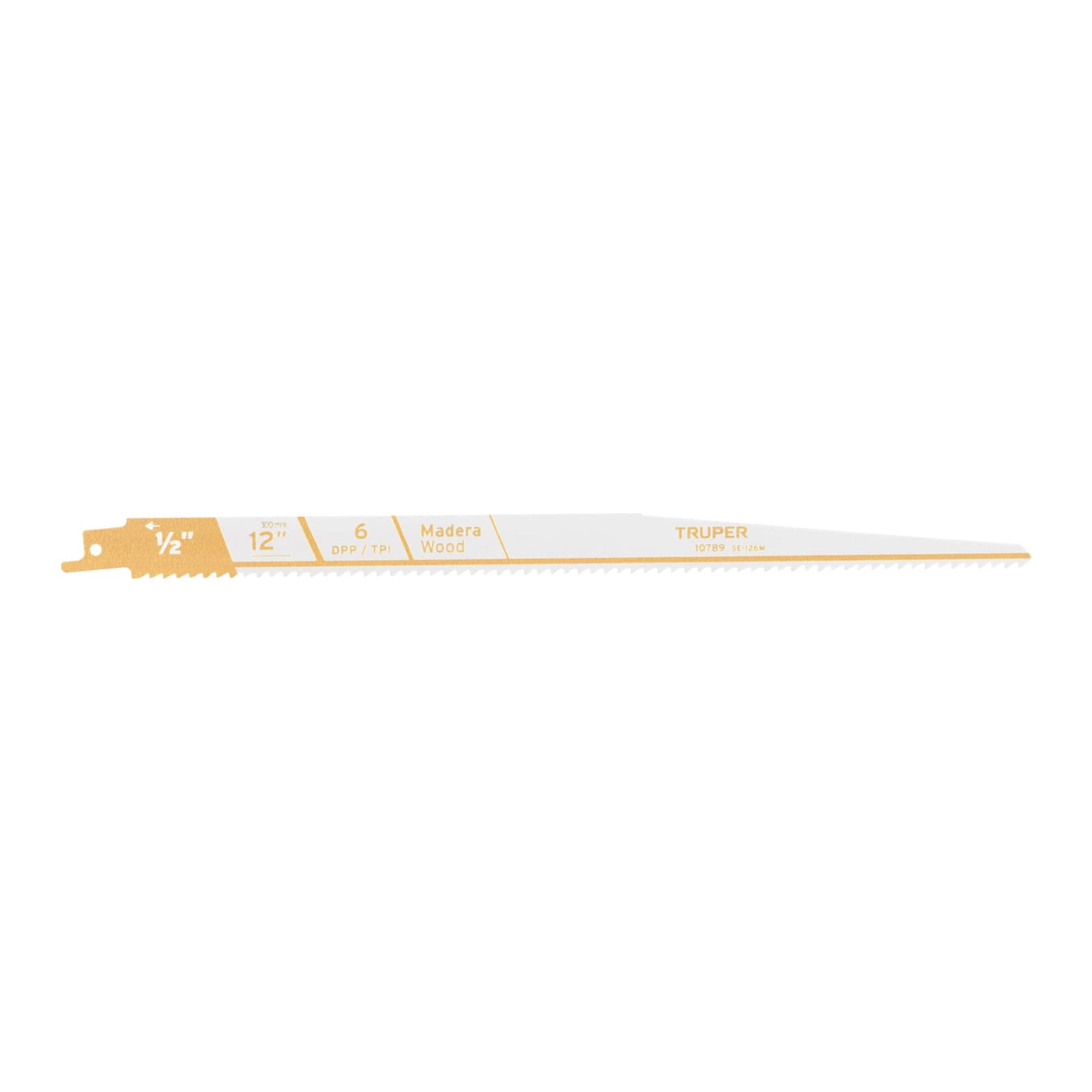 Segueta Sierra Sable 12" 6 Dpp Conica para Madera 2 Pzs SE-126M Truper