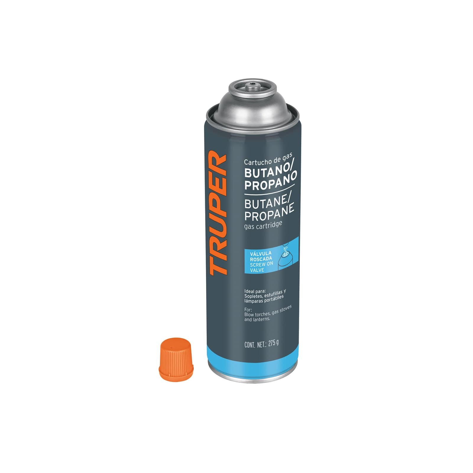 Lata Gas C/Válvula Roscada 275 GR GAS-275 Truper