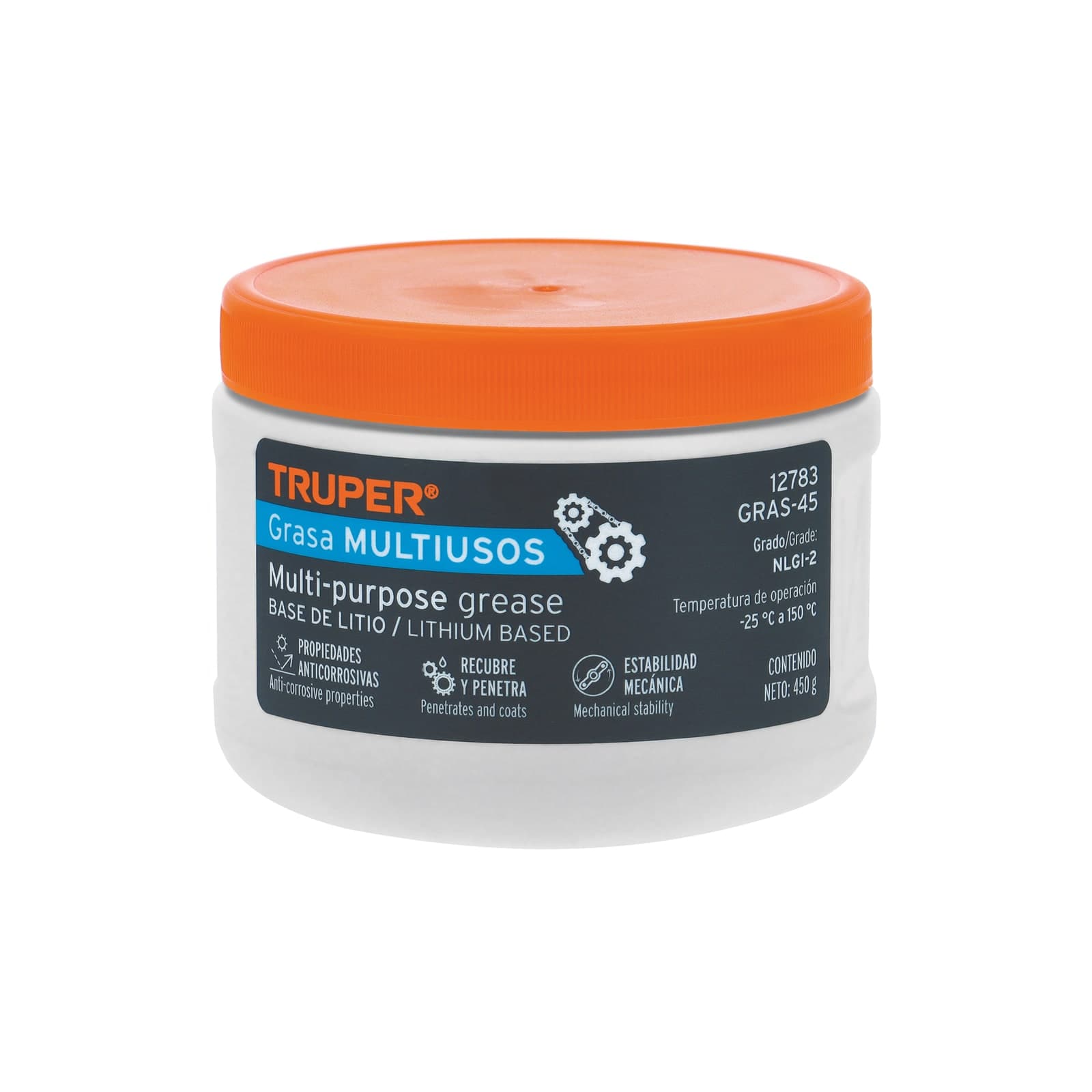 Grasa Lubricante Multiusos 450 GR GRAS-45 Truper