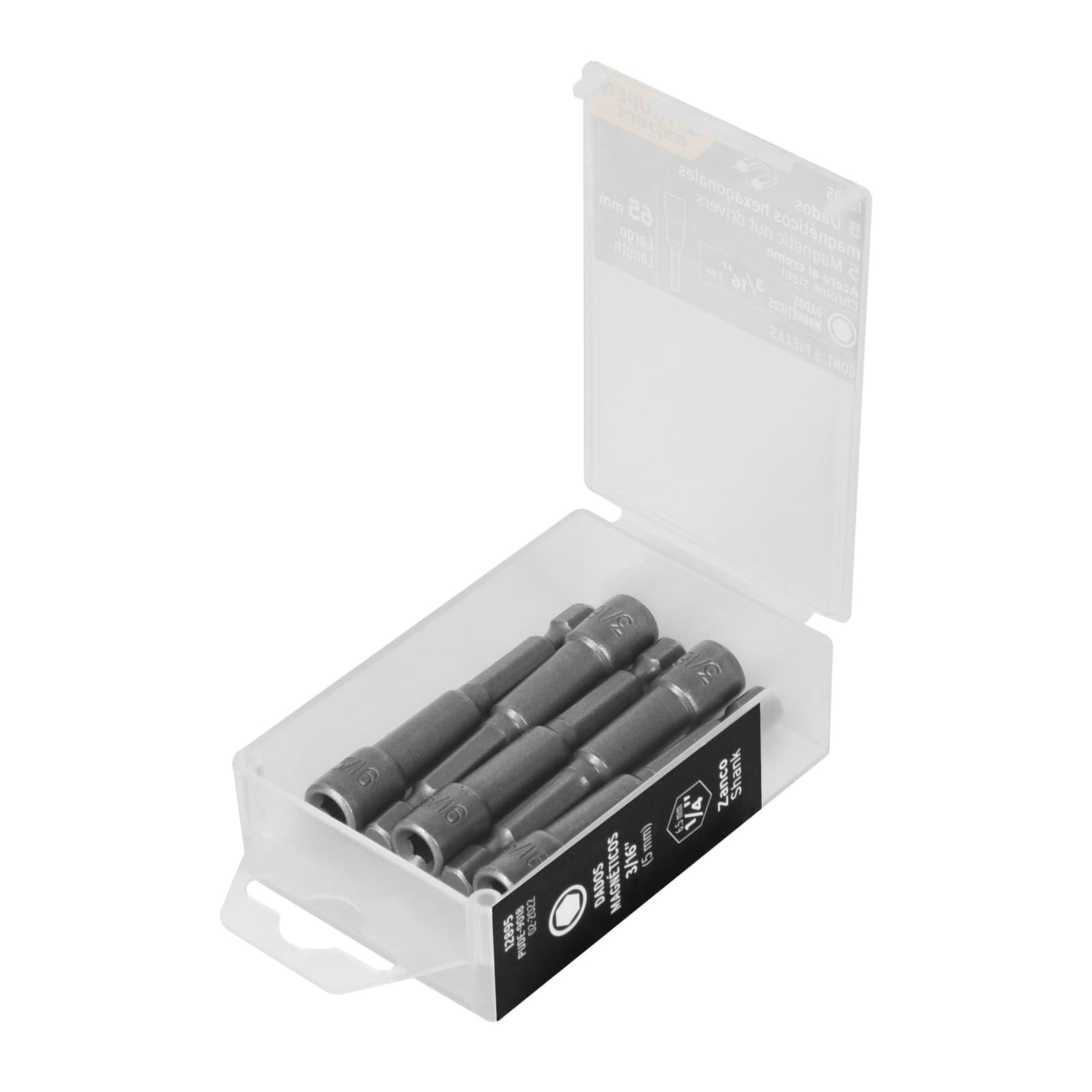 Dado Magnetico 3/16" x 2" x Pza PUDE-9018 Truper