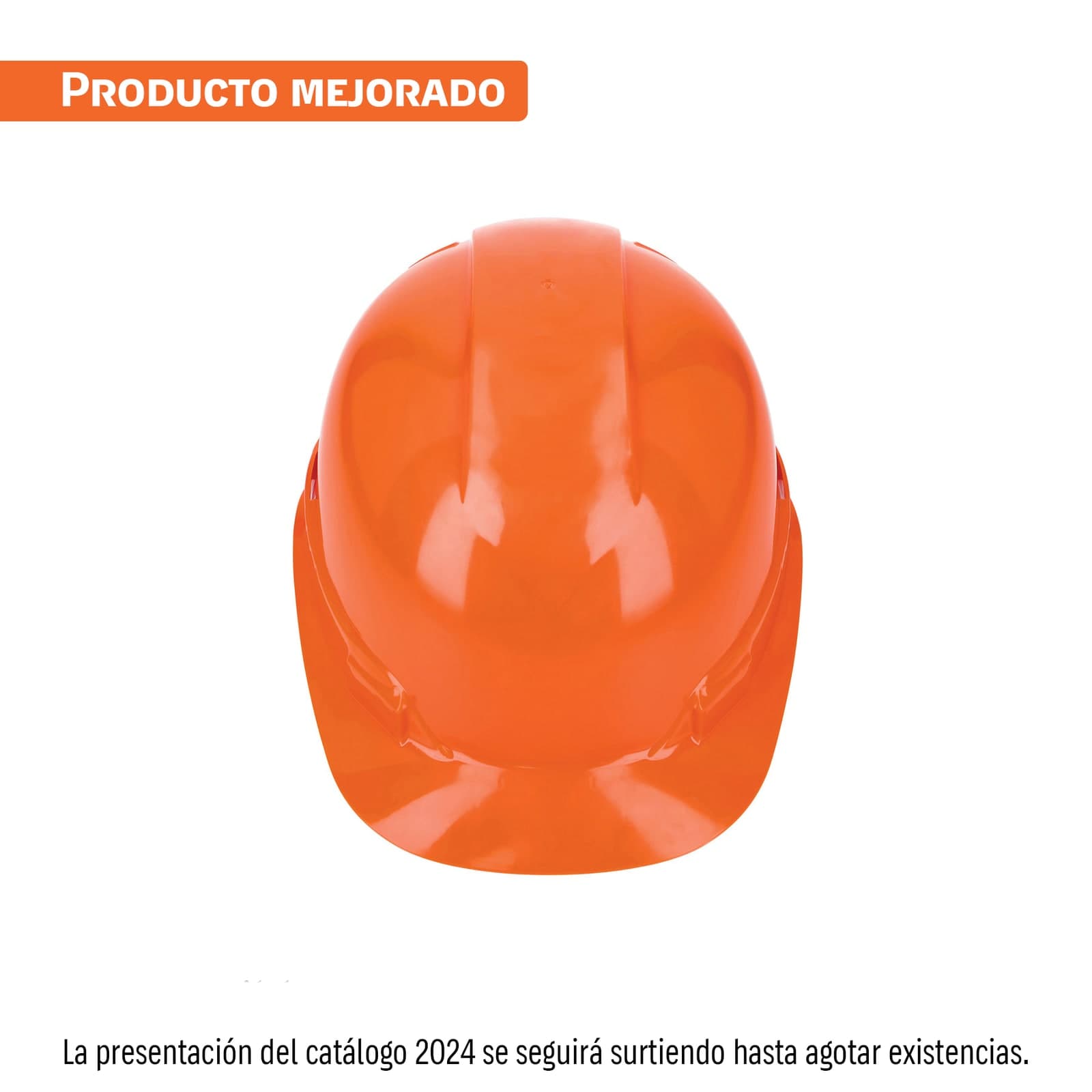 Casco de Seguridad Color Naranja C/Ajuste de Matraca Cas-n Truper