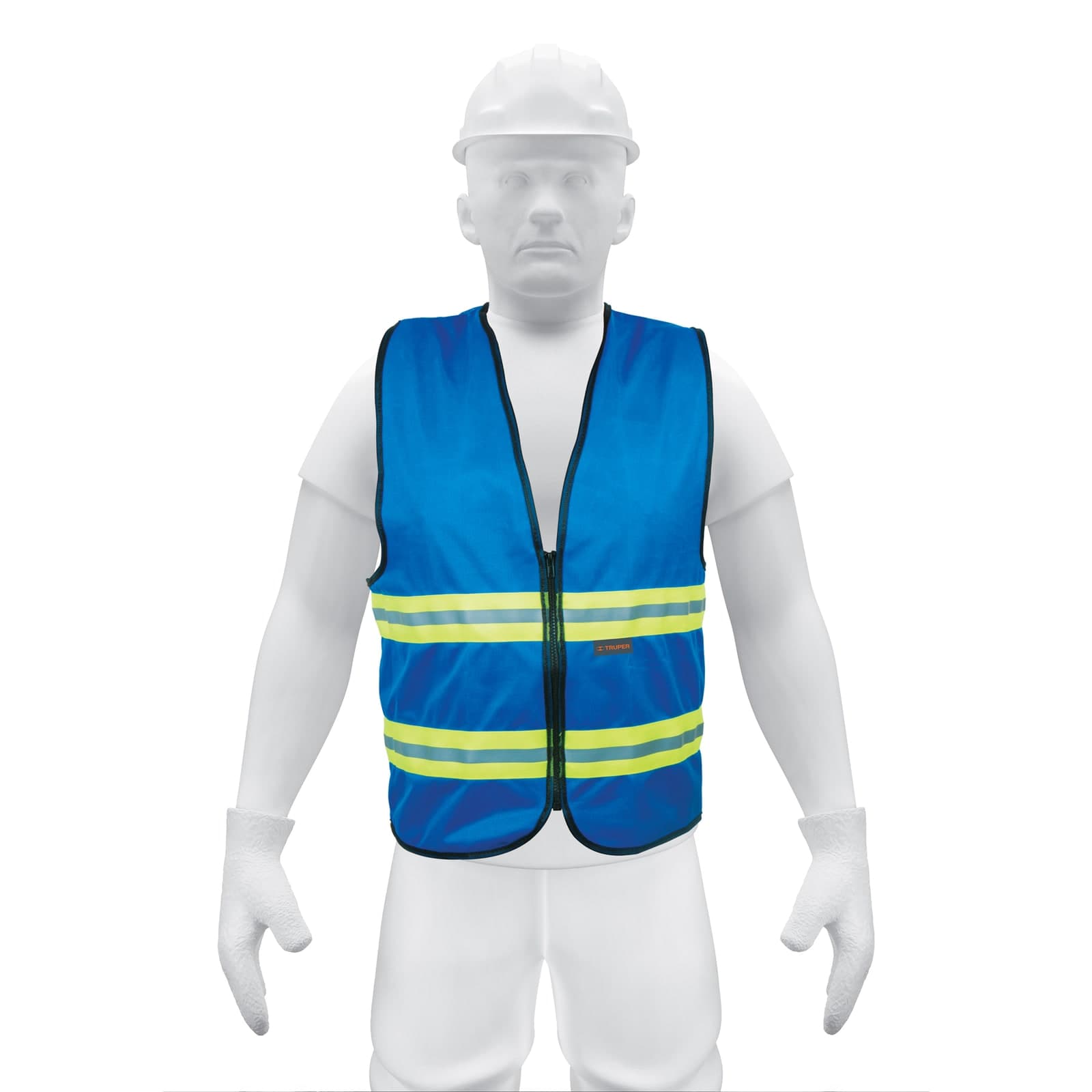 Chaleco de Seguridad C/Cintas Reflejantes Azul CHS-600A Truper