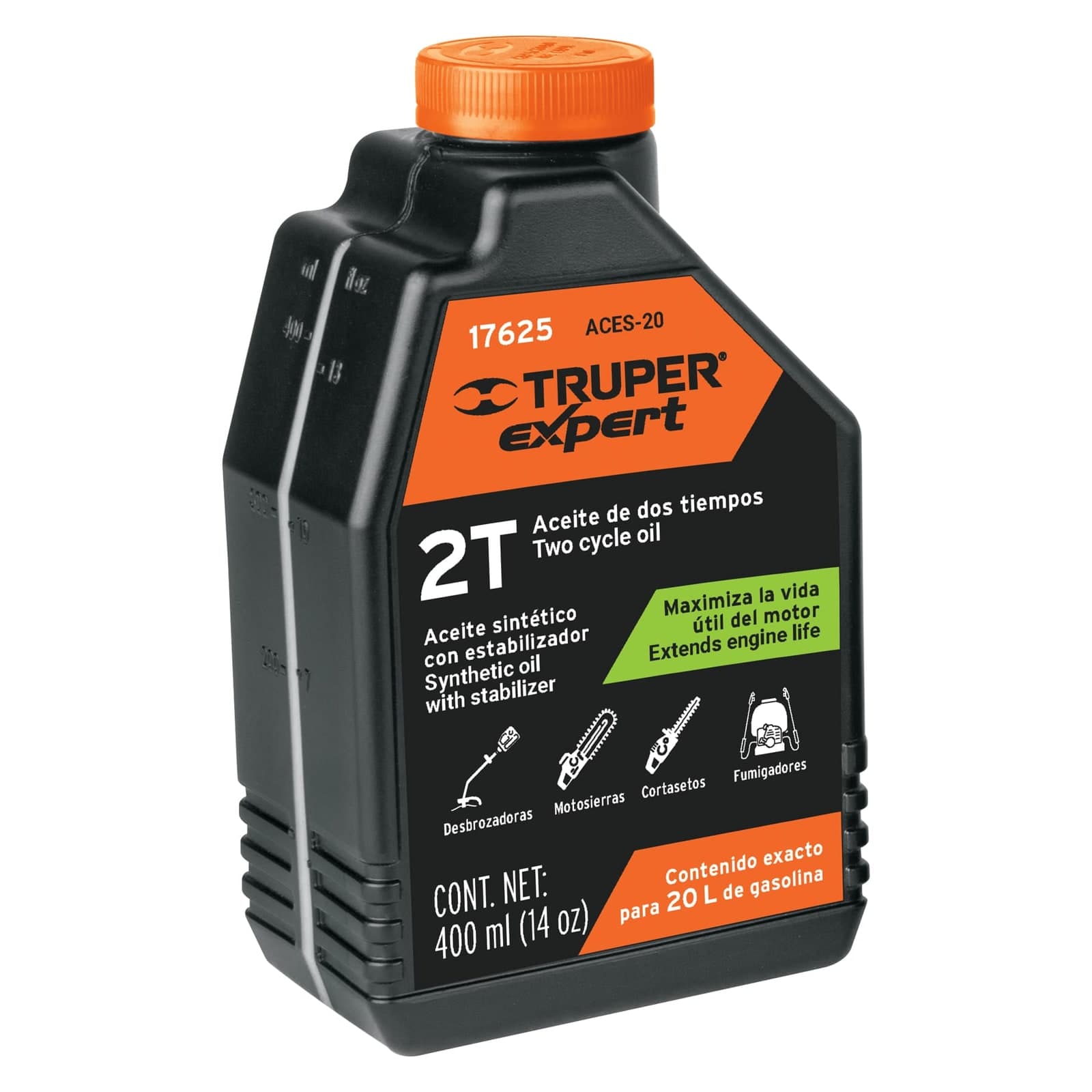 Aceite P/Motor de 2 Tiempos 400 ML ACT-2T-16 Truper
