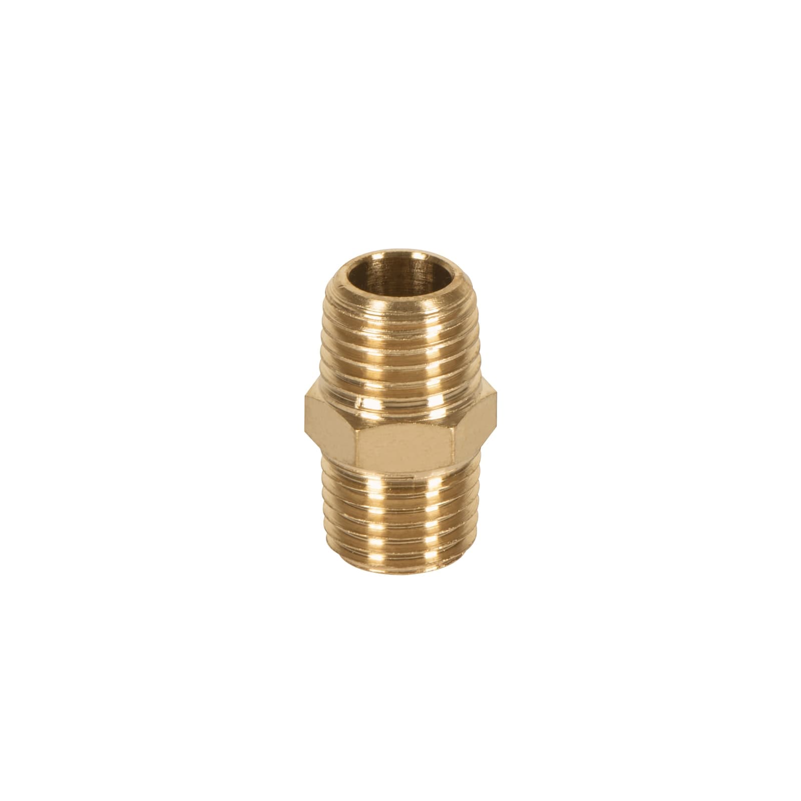 Niple Laton Macho-macho Cuerda 1/4" Ntp Niple Truper