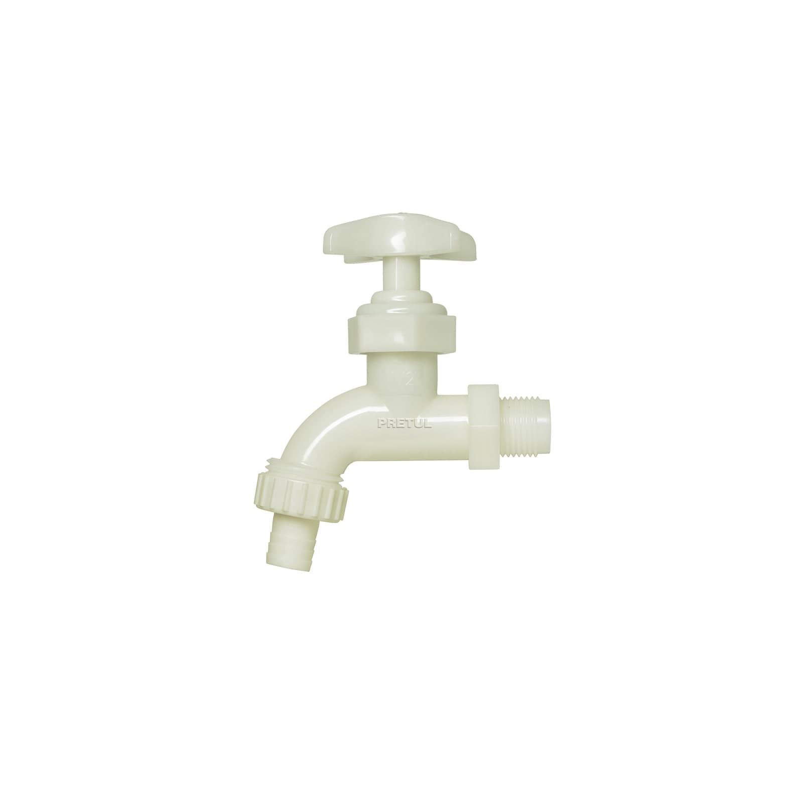 Llave P/Manguera Nariz 1/2 PVC LL-17P Pretul