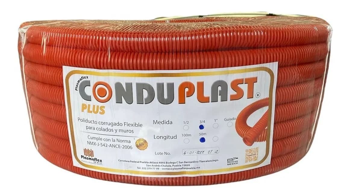 Poliducto Naranja 3/4 x 1 MT