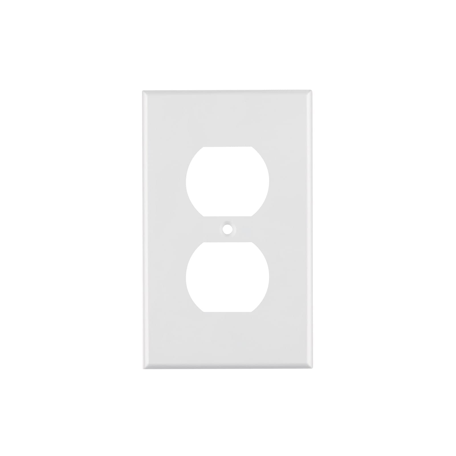 Placa 2 Ventanas Ovalada Abs Blanca Standard Ppdo-sb Volteck