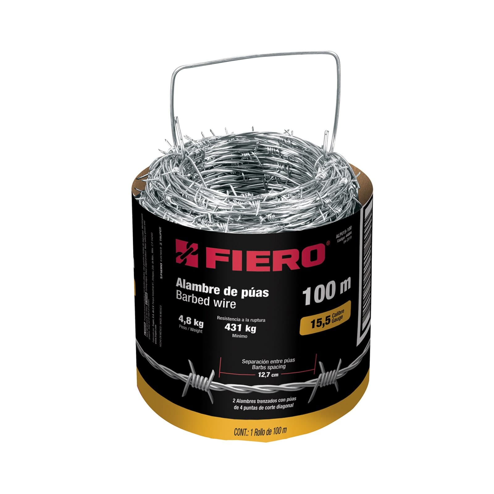 Alambre Pua 100 MT Cal 15.5 ALPU15-100 Fiero