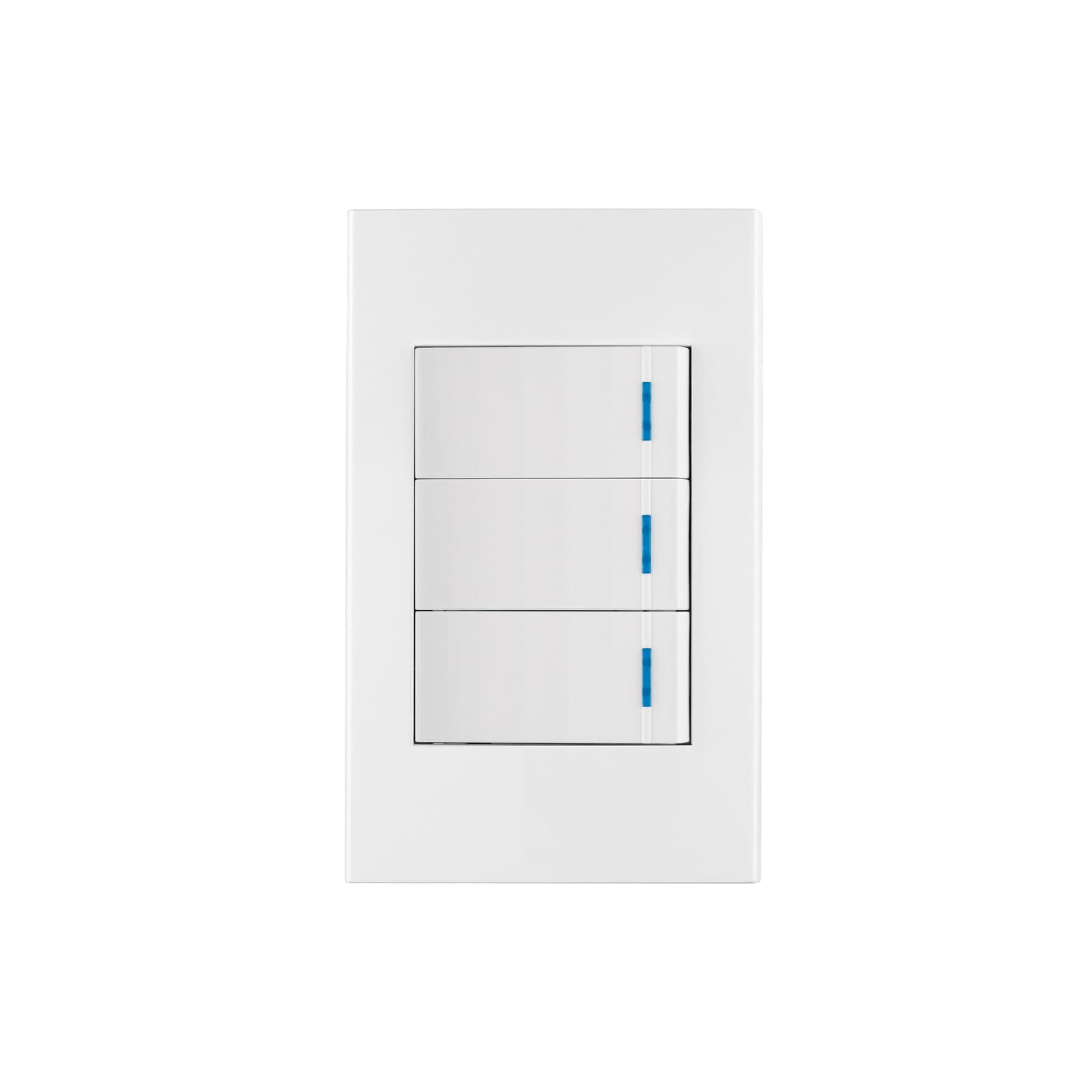 Placa Armada 3 Apagadores Linea Española Blanco Pa-aptr-eb Volteck