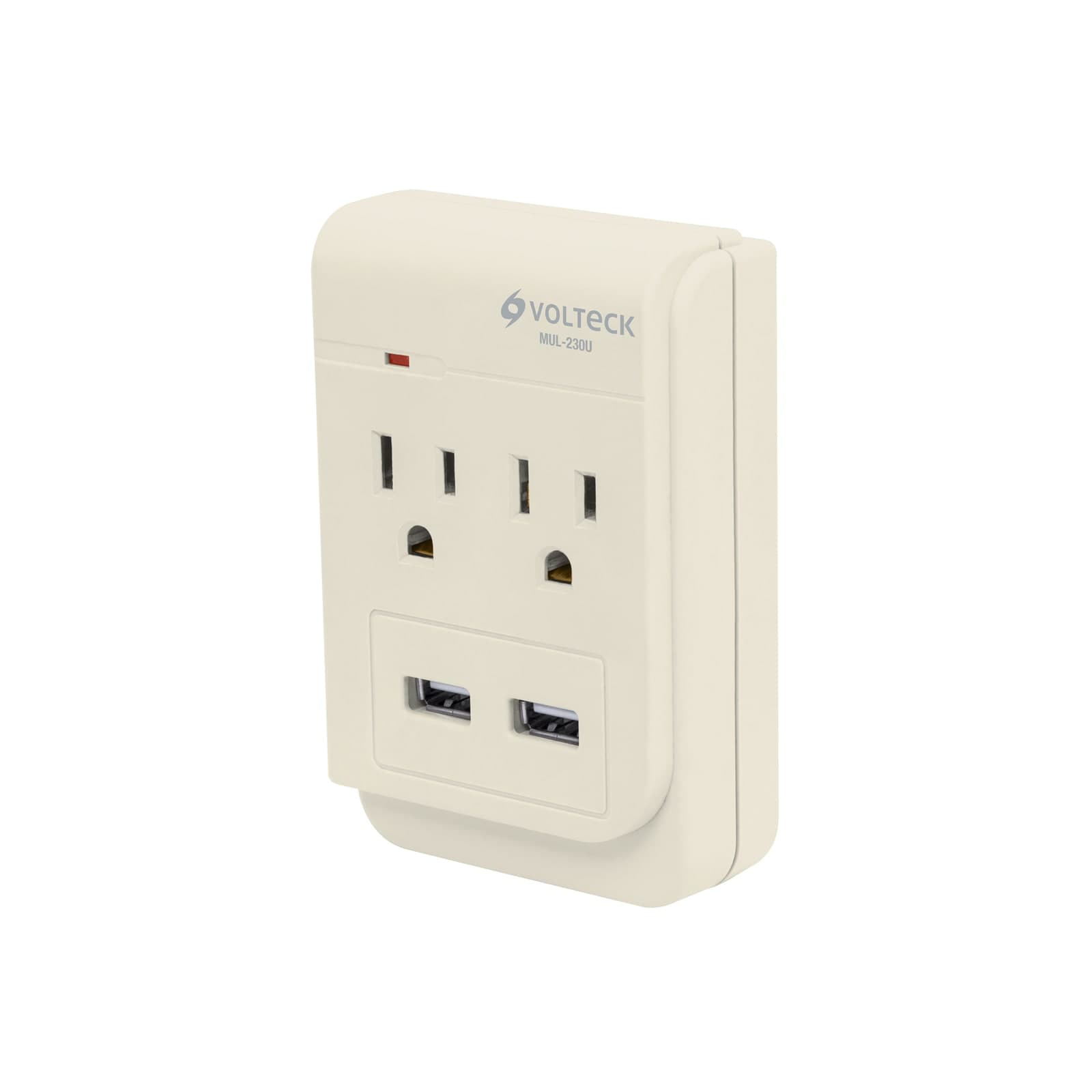 Multicontacto 2 Entradas + 2 Entradas USB MUL-230U Volteck