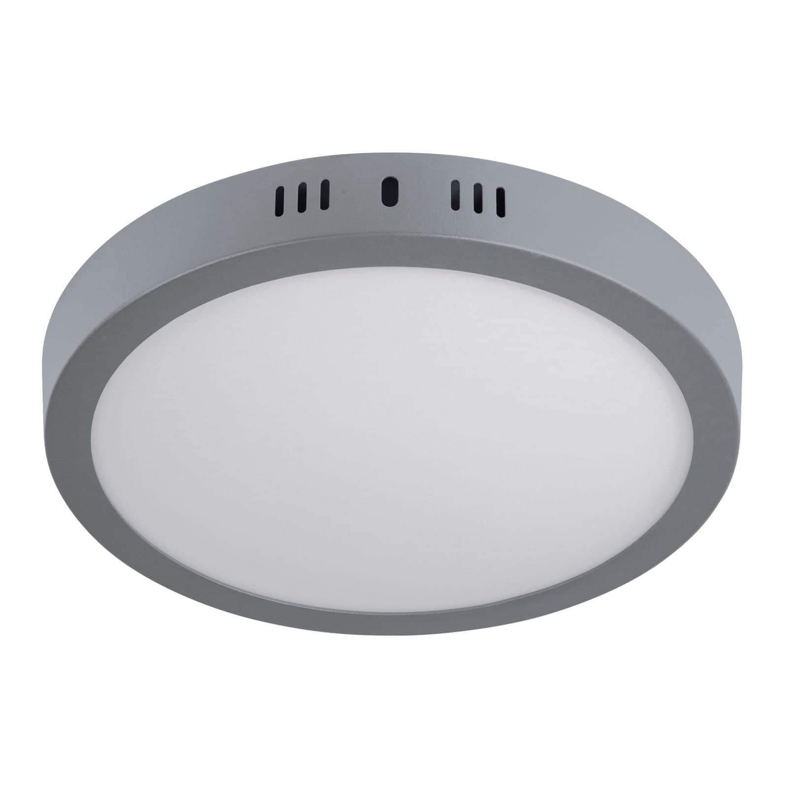 Luminario LED 18 W Gris Redondo Luz de Dia PLA-216L Volteck