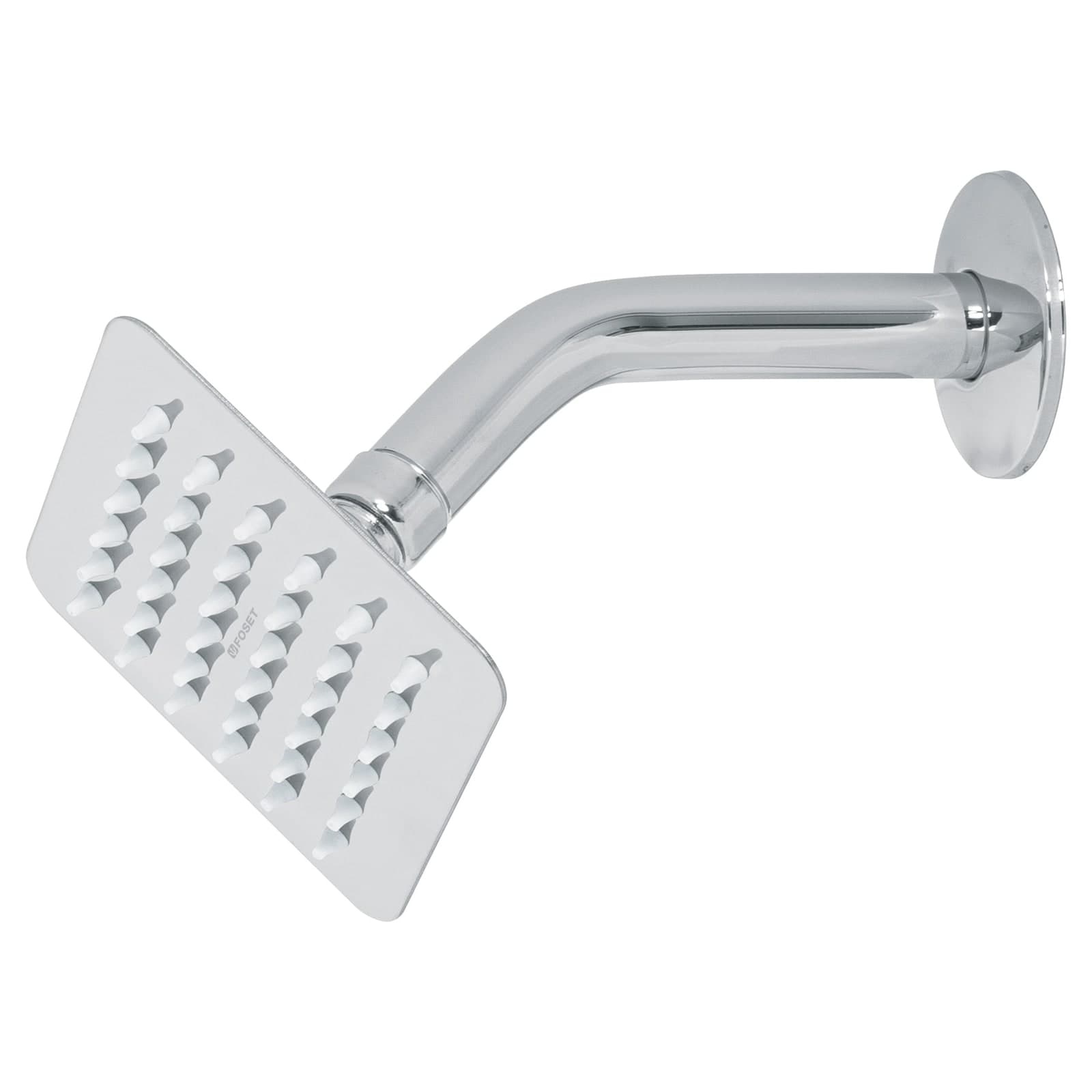 Regadera Cuadrada 4" C/Brazo R-413 Foset