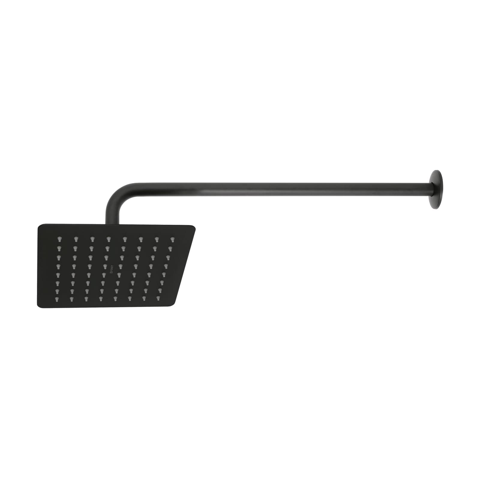 Regadera Cuadrada 8" Negro R-415M Foset