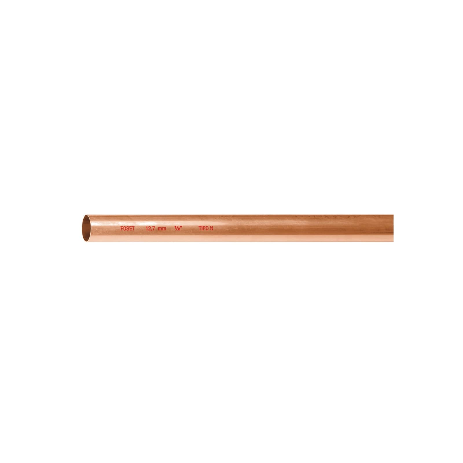 Tubo Cobre P/Agua "N" Economico 1/2 x 1 MT