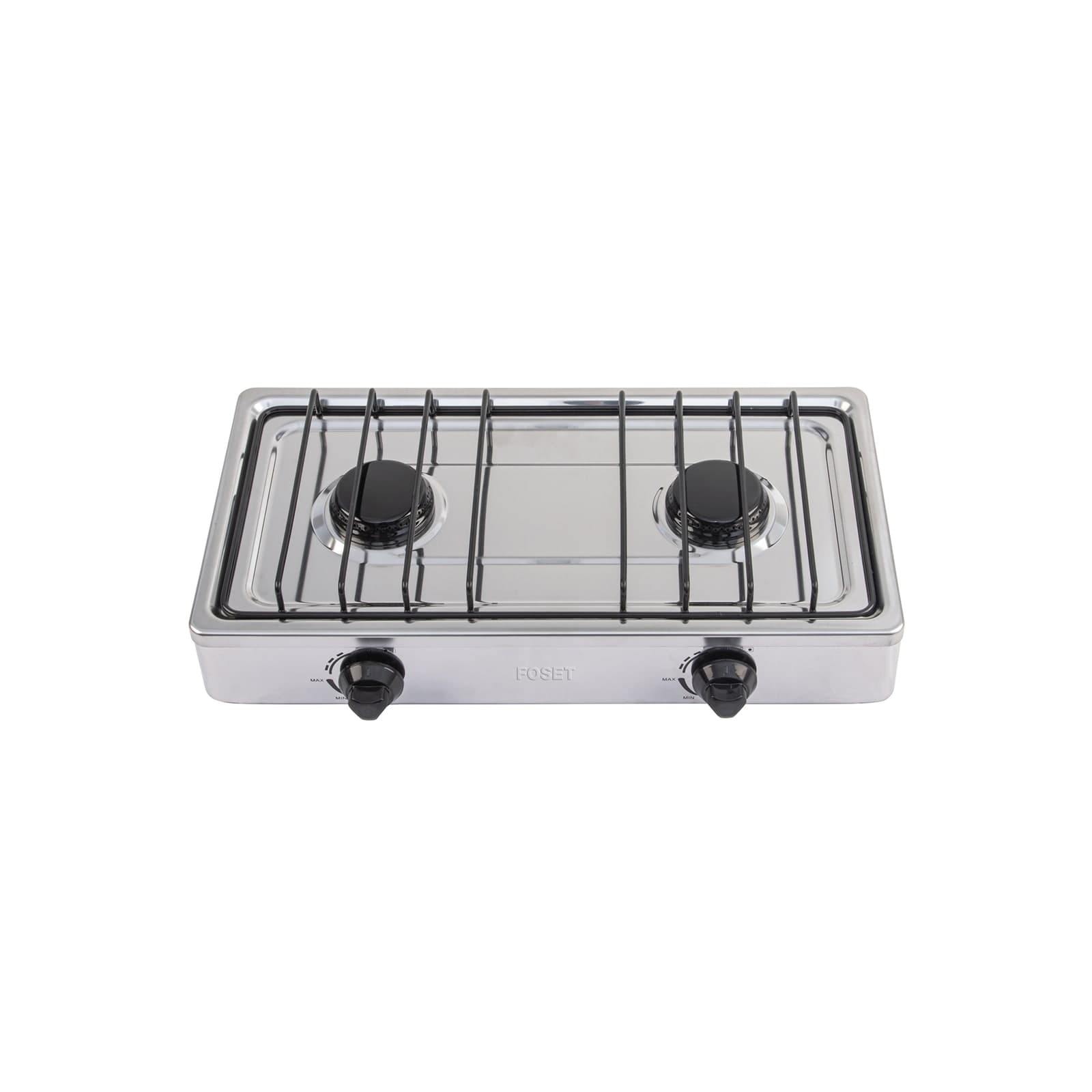 Parrilla Gas 2 Quemadores Inox PAGA-2X Foset