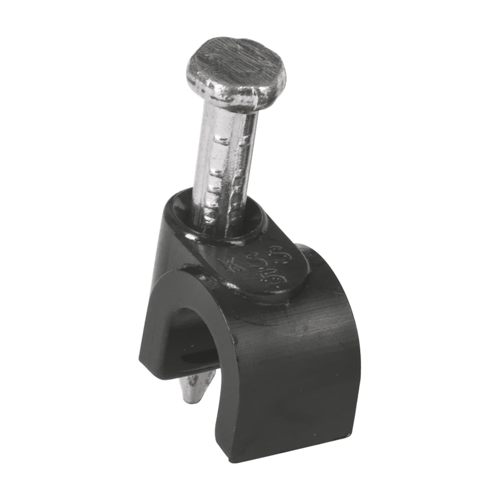 Grapa Curva P/Cable Negra GCU-5N Volteck