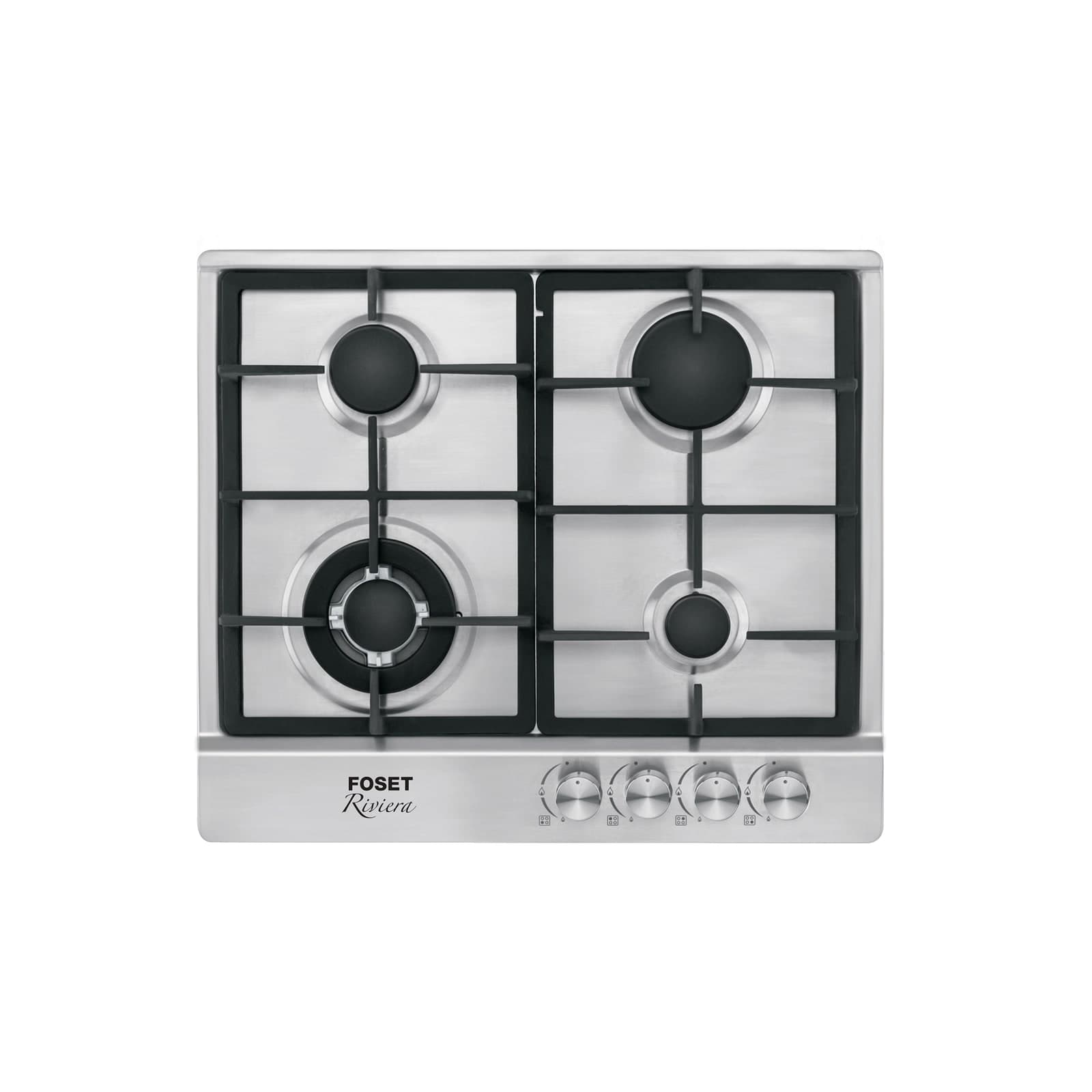 Parrilla Gas P/Empotrar 4 Quemadores Acero Inox PAGA-4EX Foset