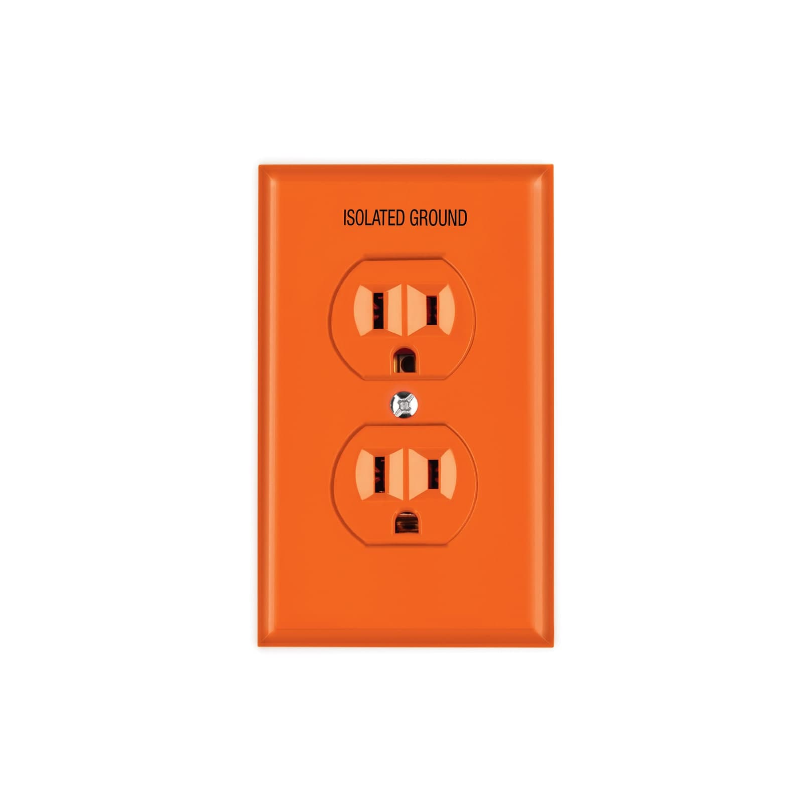 Placa Armada 2 Contactos Tierra Aislada Linea Standard Naranja Pa-codo-tas Volteck