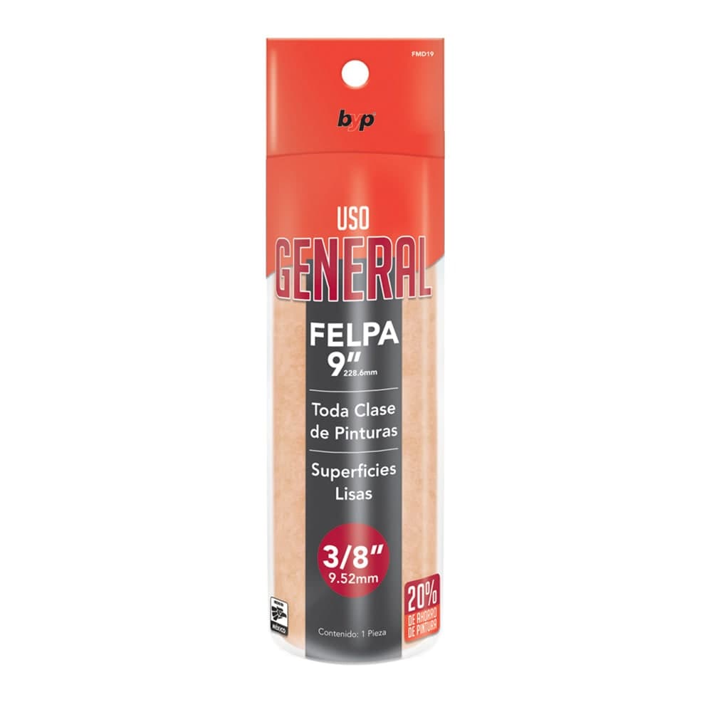 Repuesto P/Rodillo 9" x 3/8" Uso General FMD19 BYP