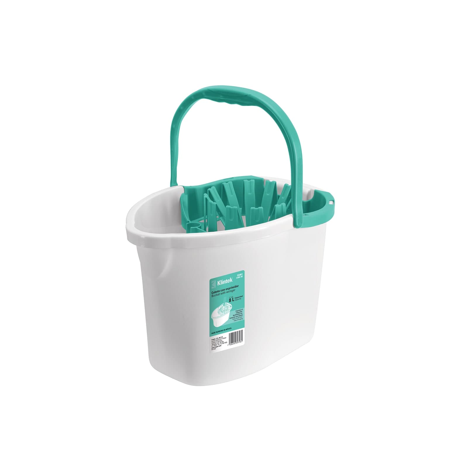 Cubeta Plástica C/Exprimidor 8 LT CUBE-8E Klintek