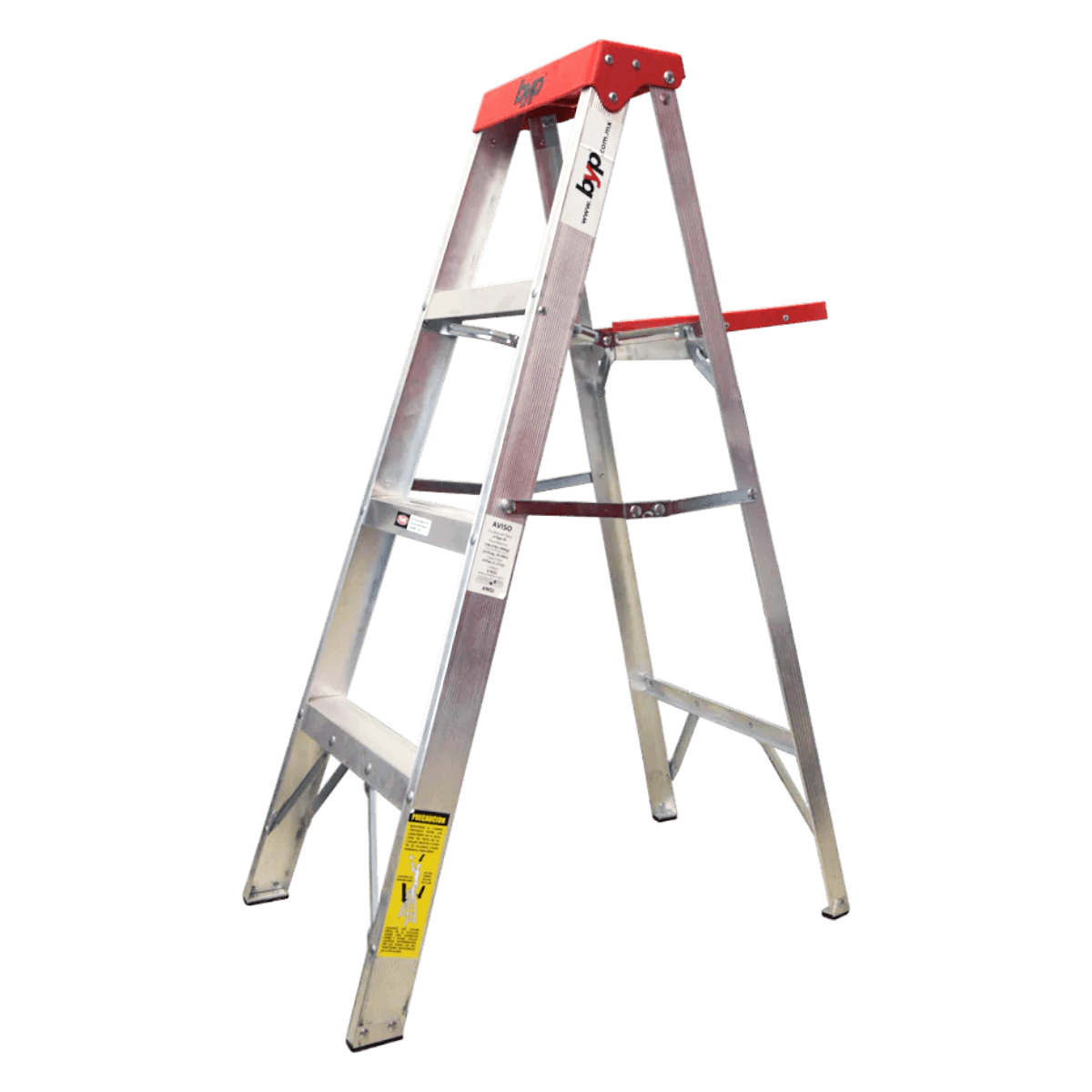 Escalera Tijera 3 Peldaños Aluminio 1.21 M 150 KG Tipo III ETR33 BYP 150 KG