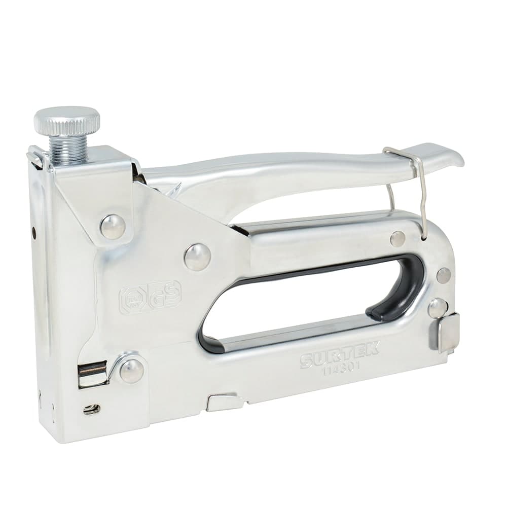Engrapadora Tipo Pistola C/Ajuste de Presión Grapas 5/32 a 9/16 114301 Surtek