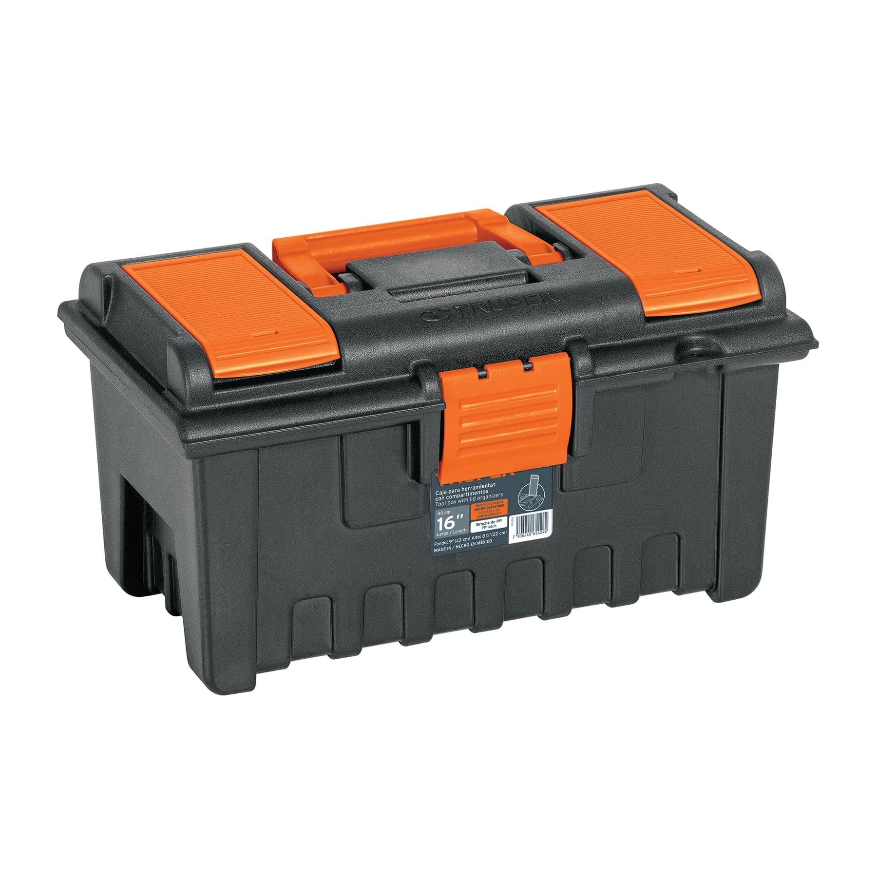 Caja P/Herramientas C/Compartimentos 16" CHA-16NC Truper