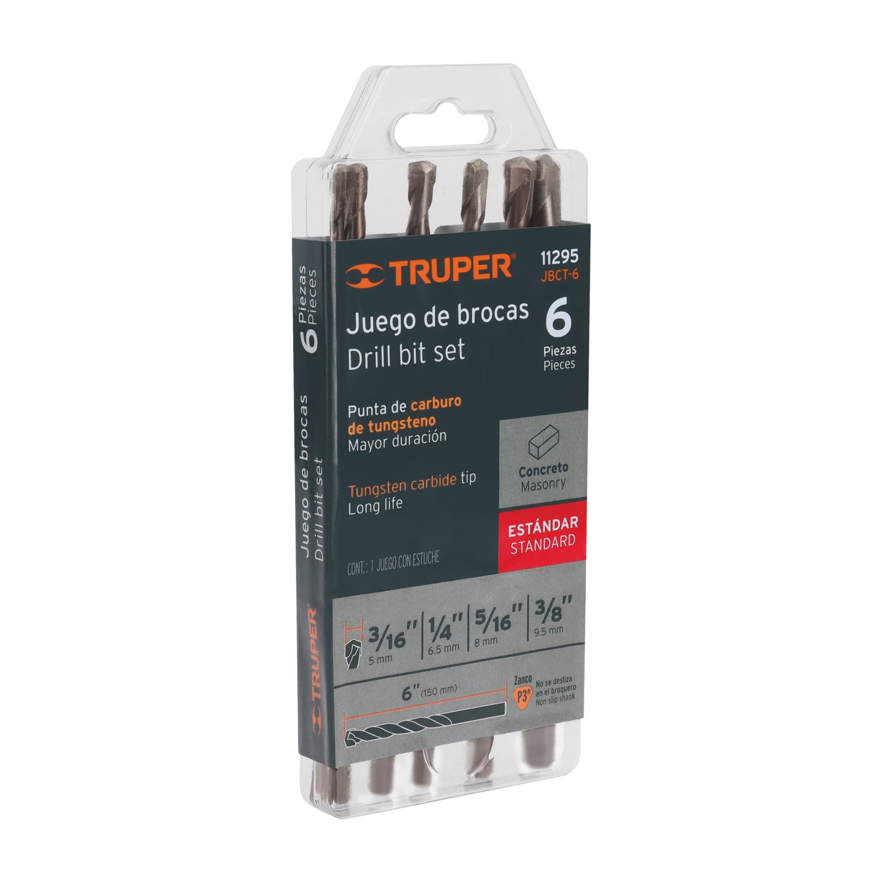 Jgo Brocas P/Concreto 6 Pzs JBCT-6 Truper