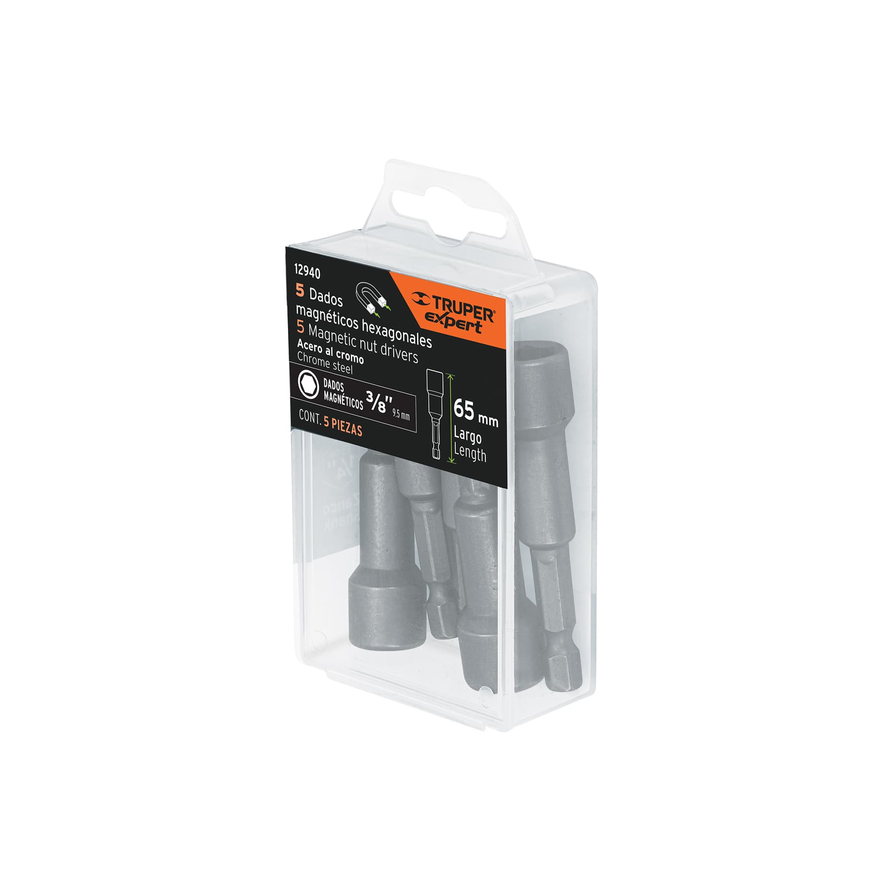 Jgo Dados Magneticos 3/8" 5 Pzs PUDE-9027 Truper