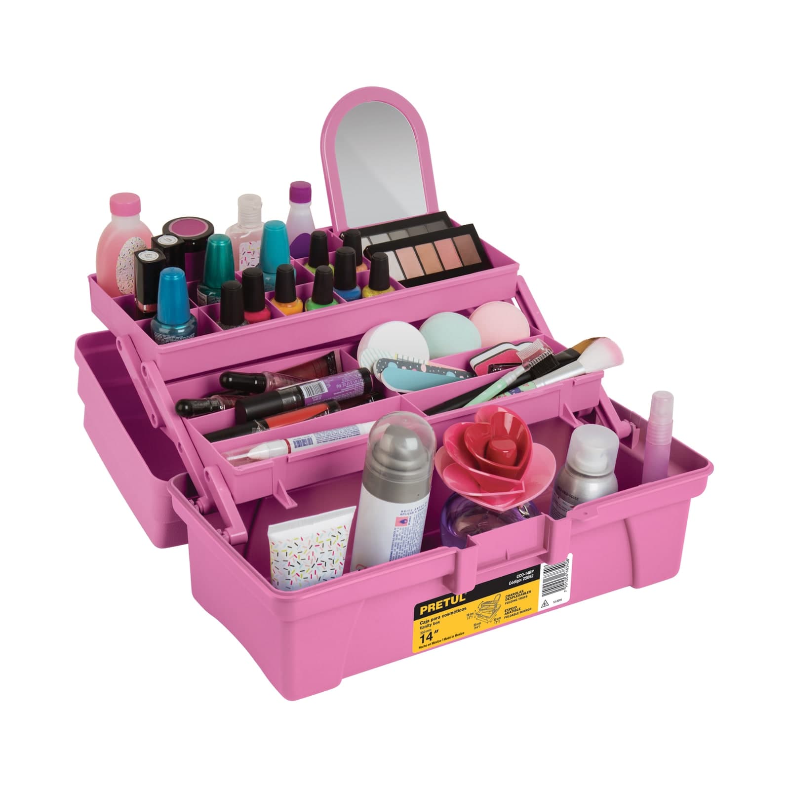 Caja Cosmetiquera 14" CCO-14RP Pretul