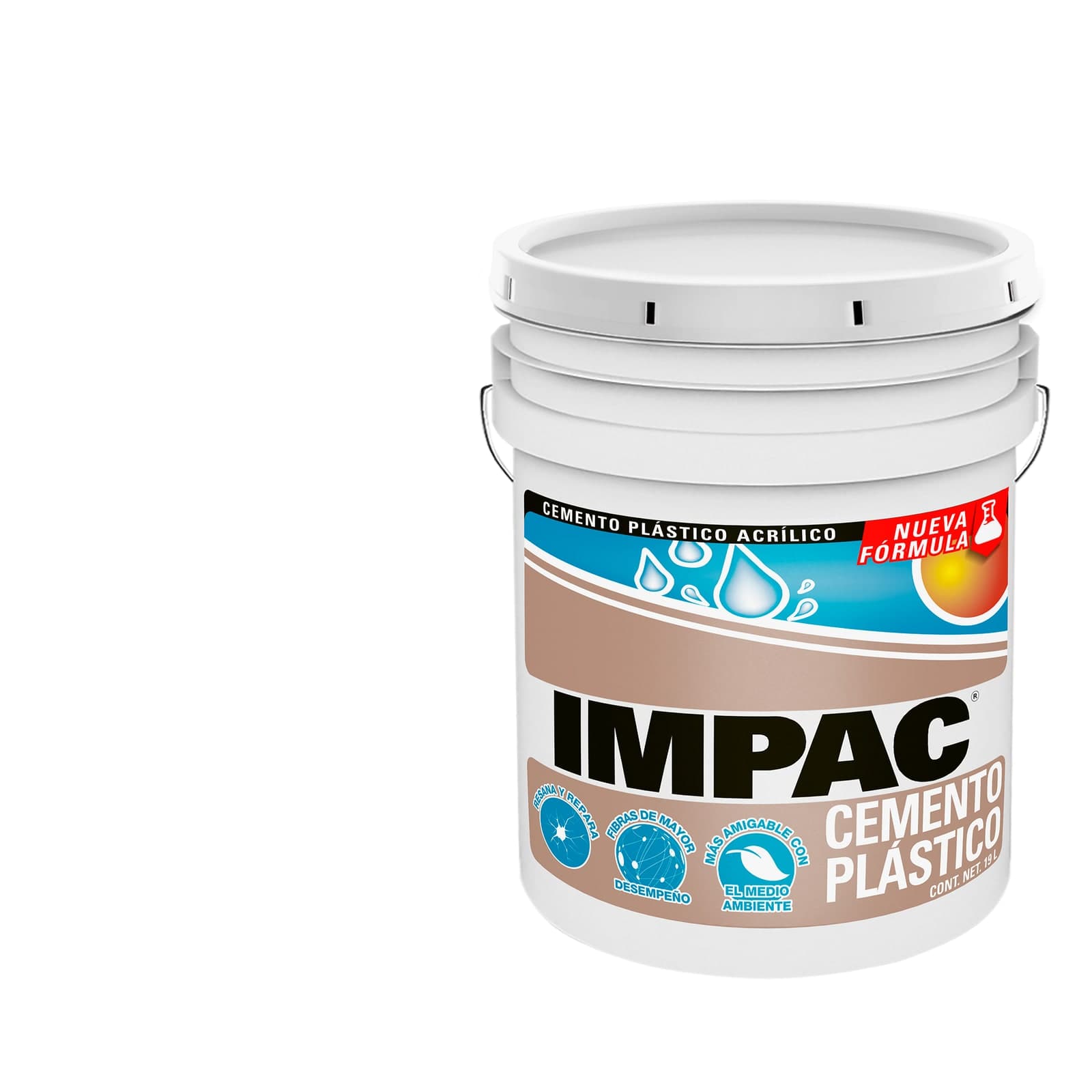 Cemento Plástico Acrílico 1 KG Impac