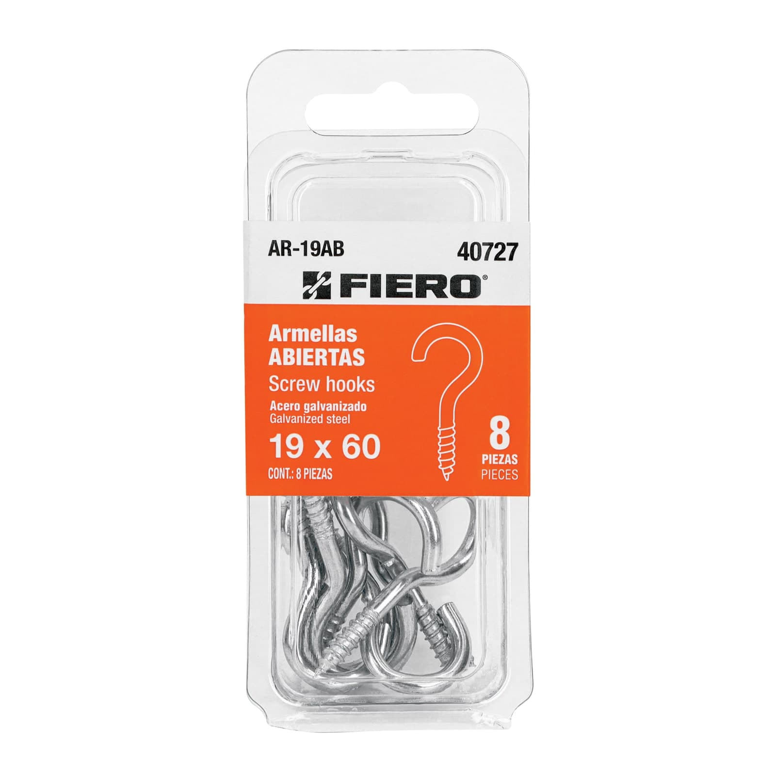 Armella Abierta 19 x 60 Blister 8 Pzs AR-19AB Fiero