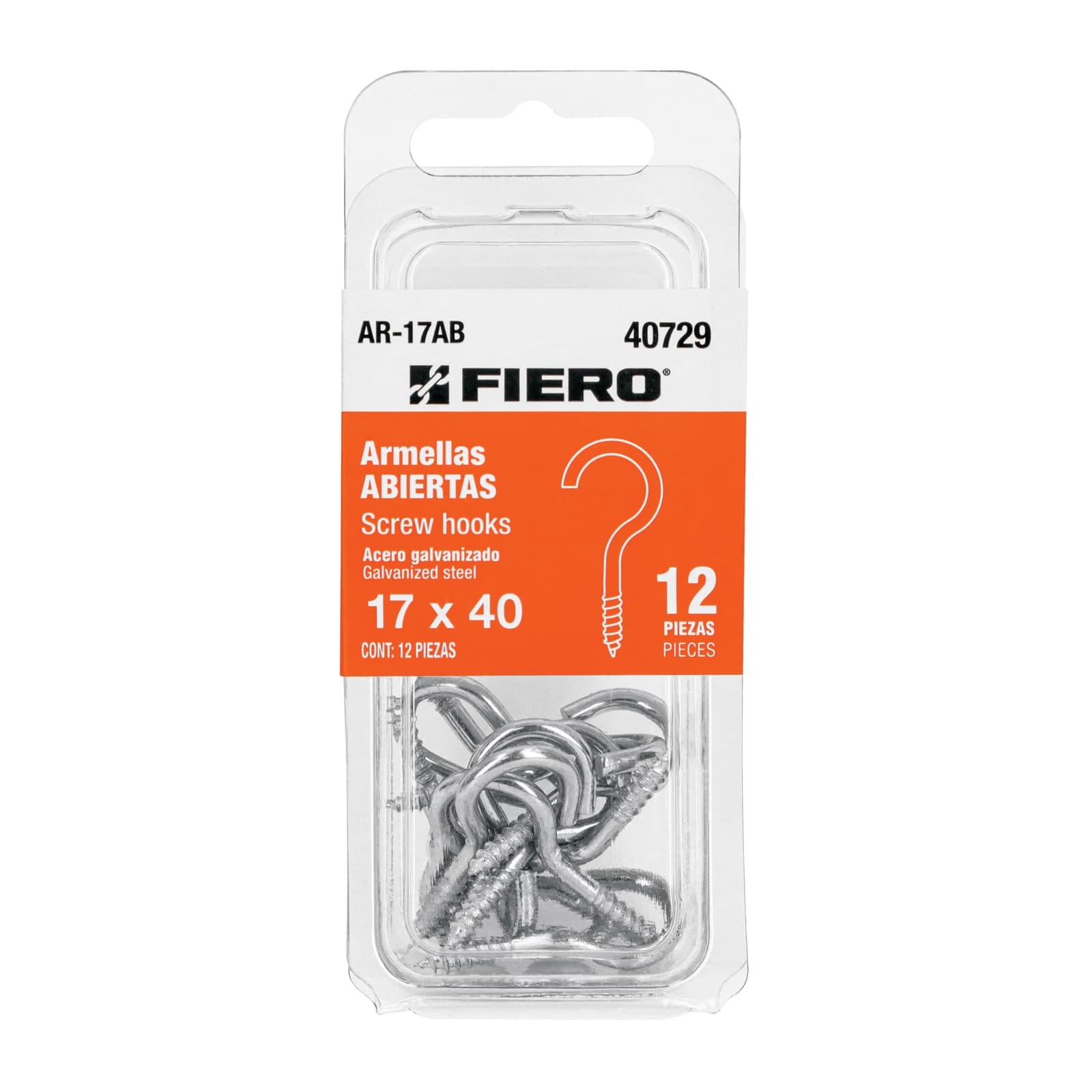Armella Abierta 17 x 40 Blister 12 Pzs AR-17AB Fiero