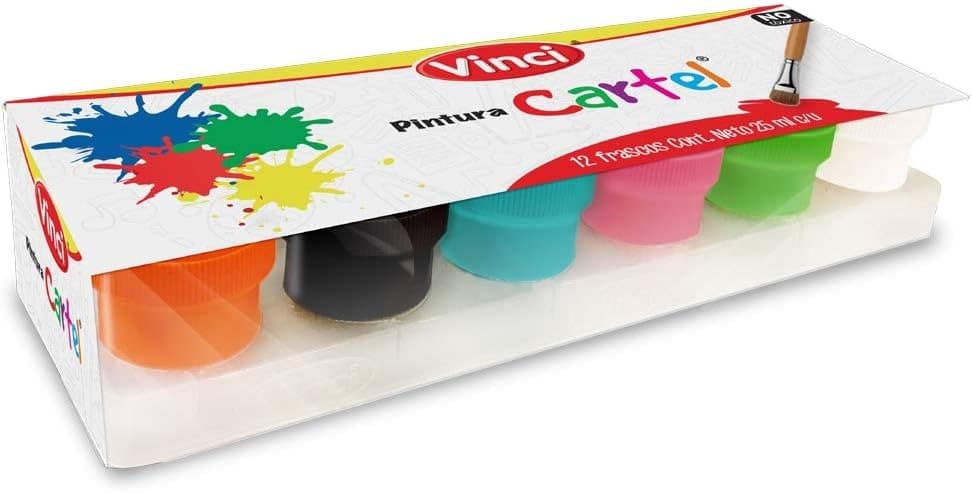 Pintura Cartel C/6 Pzs V/Colores Vinci