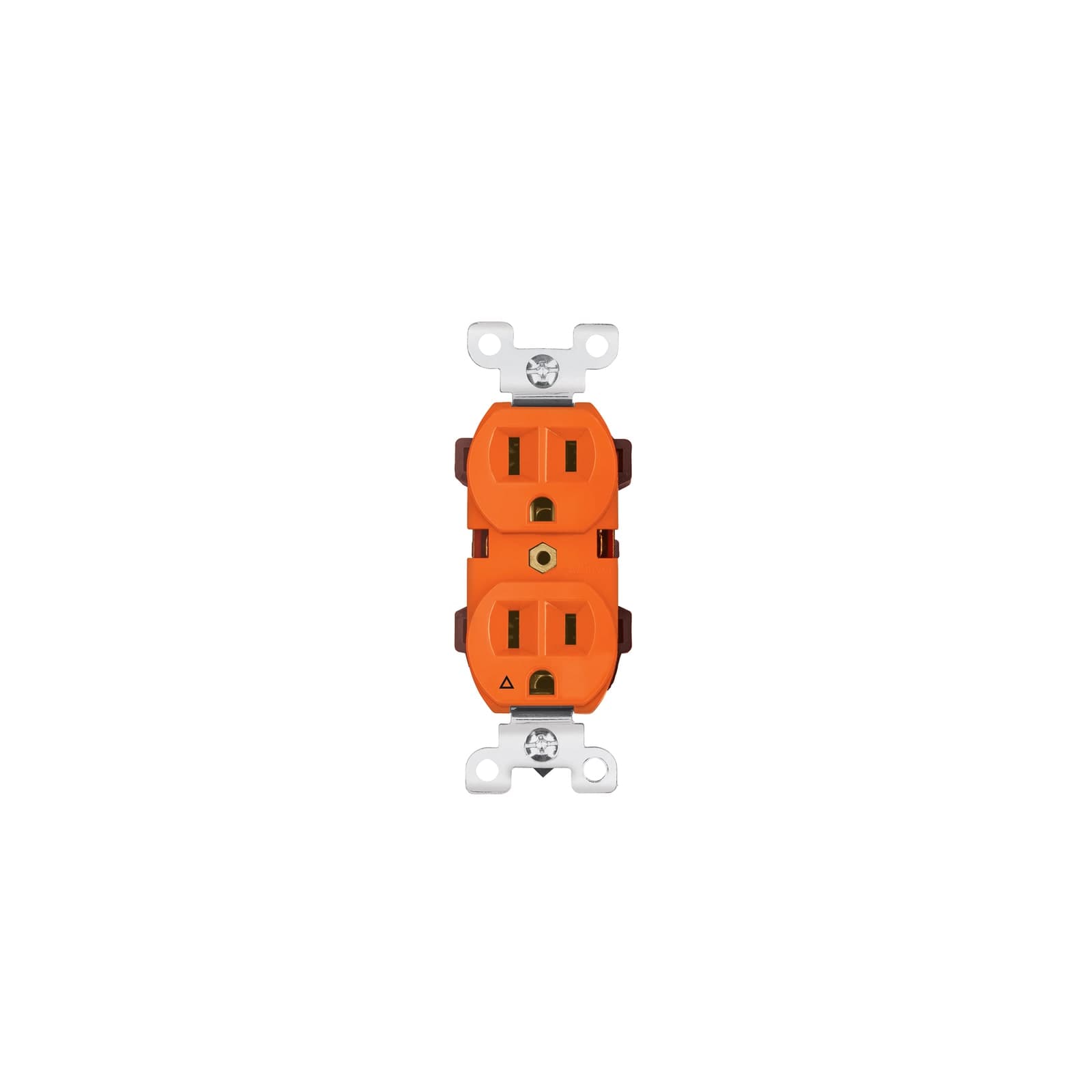 Contacto Duplex Naranja P/Armar Codo-tas Volteck