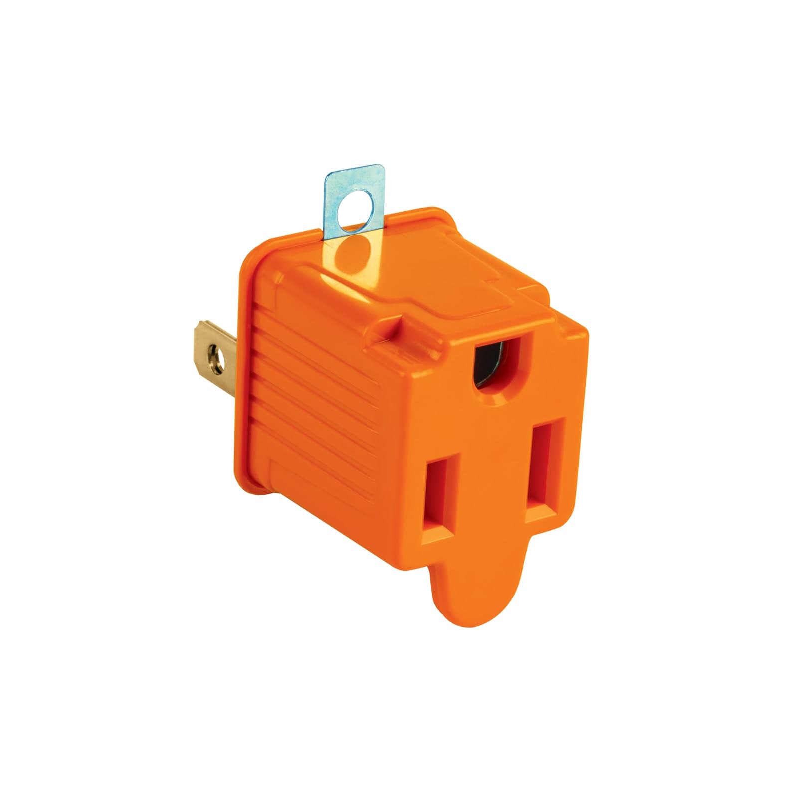 Clavija Convertidora Naranja AD-32N-G Volteck