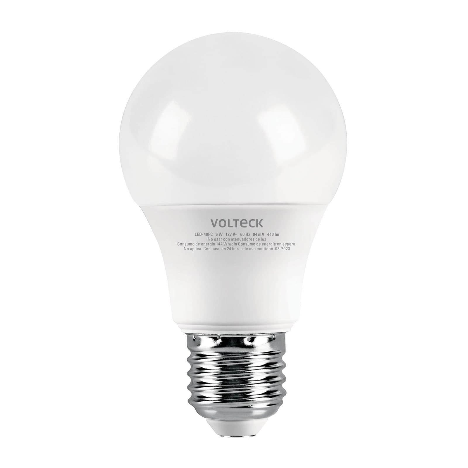 Foco Bulbo LED Luz de Dia 6 W LED-40FC Volteck