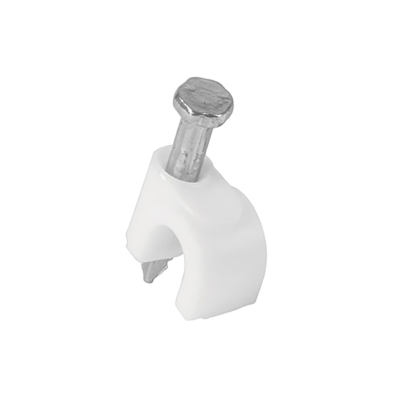 Grapa Redonda P/Cable Blanca GCU-6B Volteck