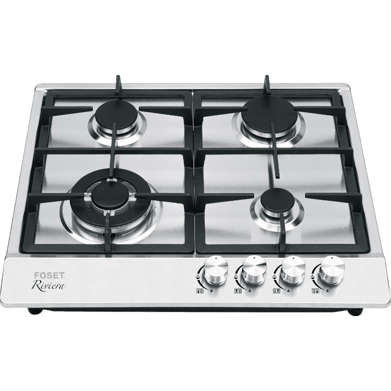 Parrilla Gas P/Empotrar 4 Quemadores Acero Inox PAGA-4EX Foset
