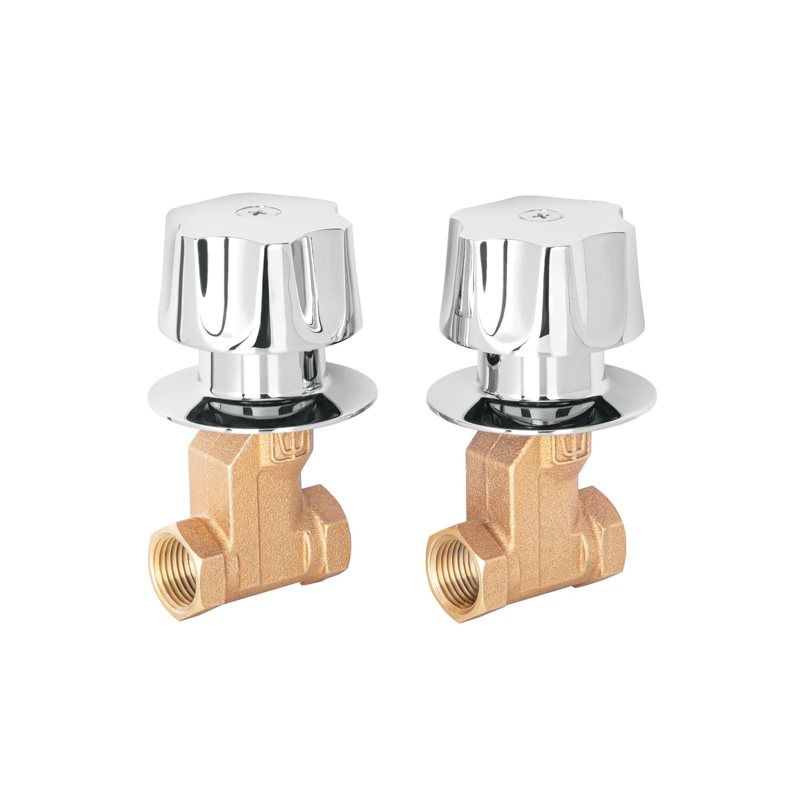 Llave Regadera Roscable 1 Pza Maneral Cromado E-052 Foset