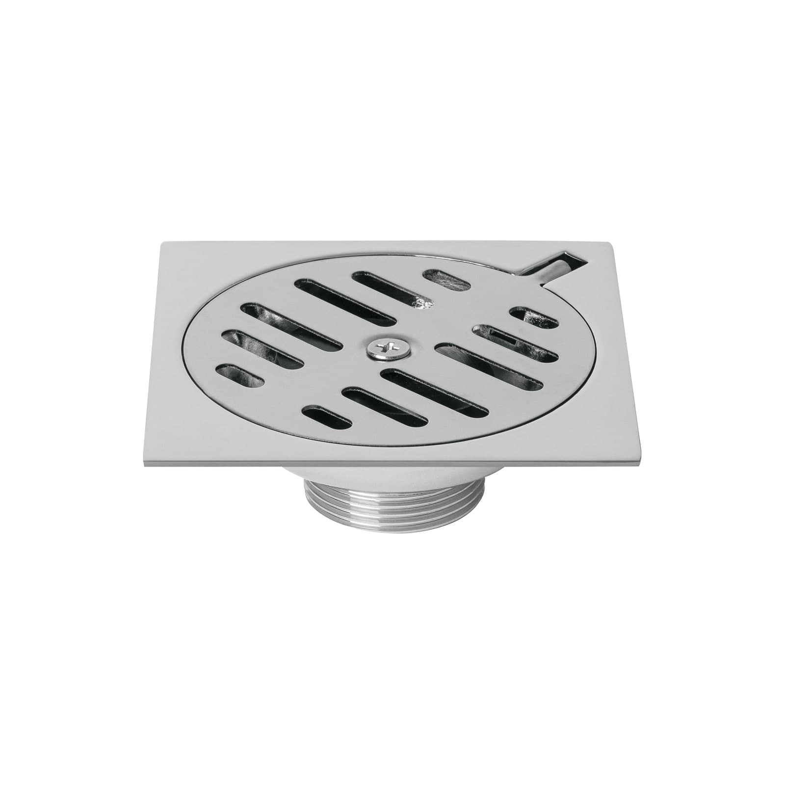 Coladera Universal Cuadrada C/Rejilla Acero Inox 4" x 4" RS-601 Foset