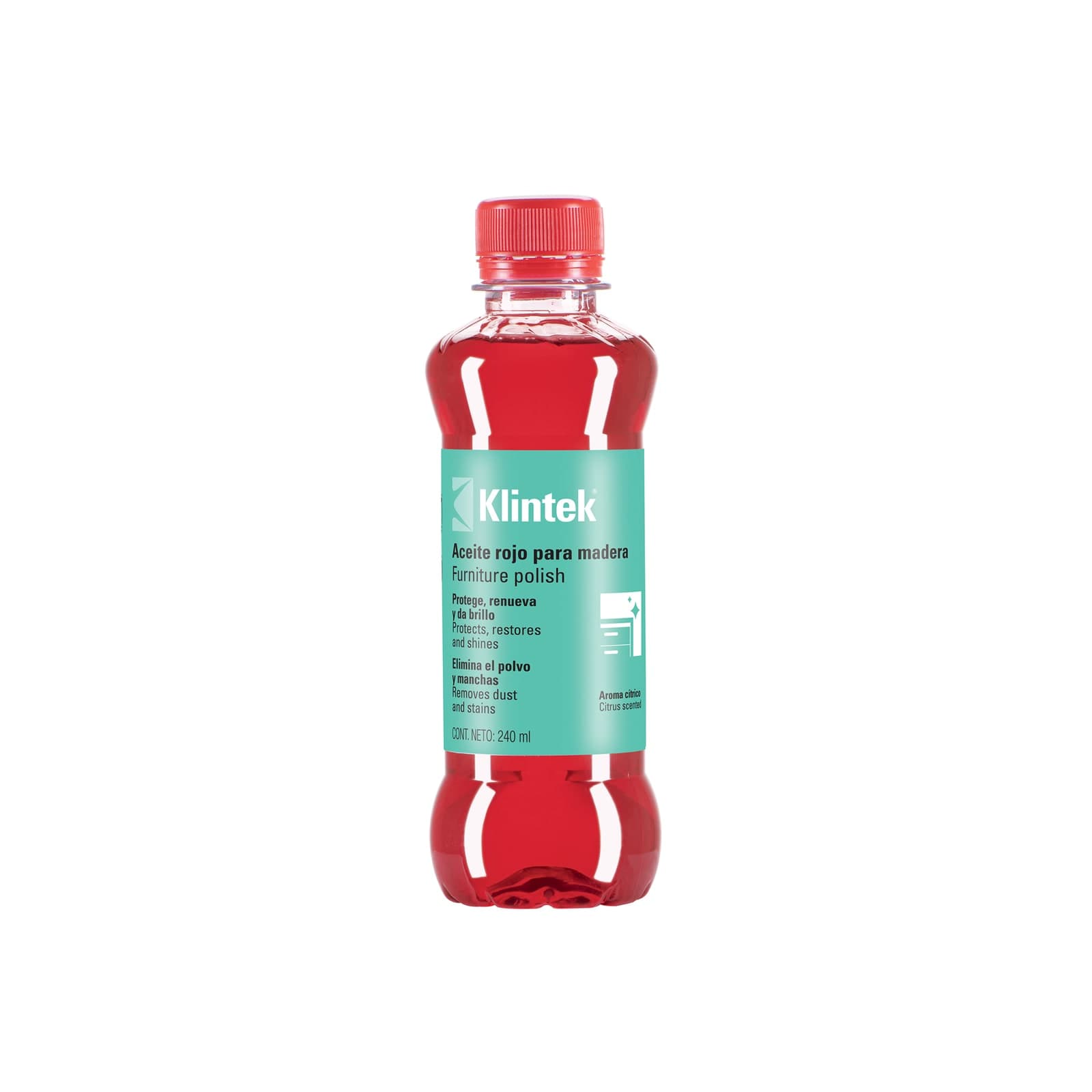 Aceite P/Mueble Rojo 240 ML AMU-24 Klintek
