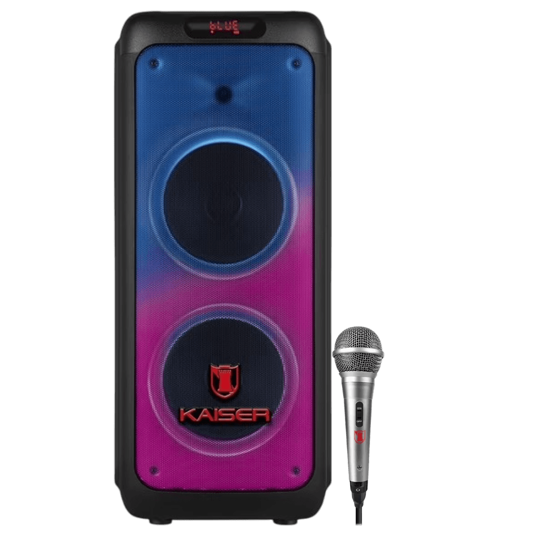 Bocina Recargable 2X10" 24000 W C/Microf Alam MSA-2016 Kaiser