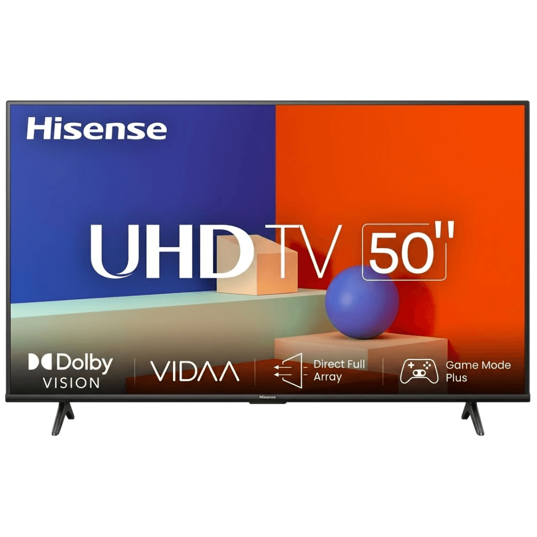 Pantalla 50" Smart 4K Ultra HD Google TV AI 4K Upscaler WiFi Ethernet Bluetooth Active Hdr 50A6NV Hisense
